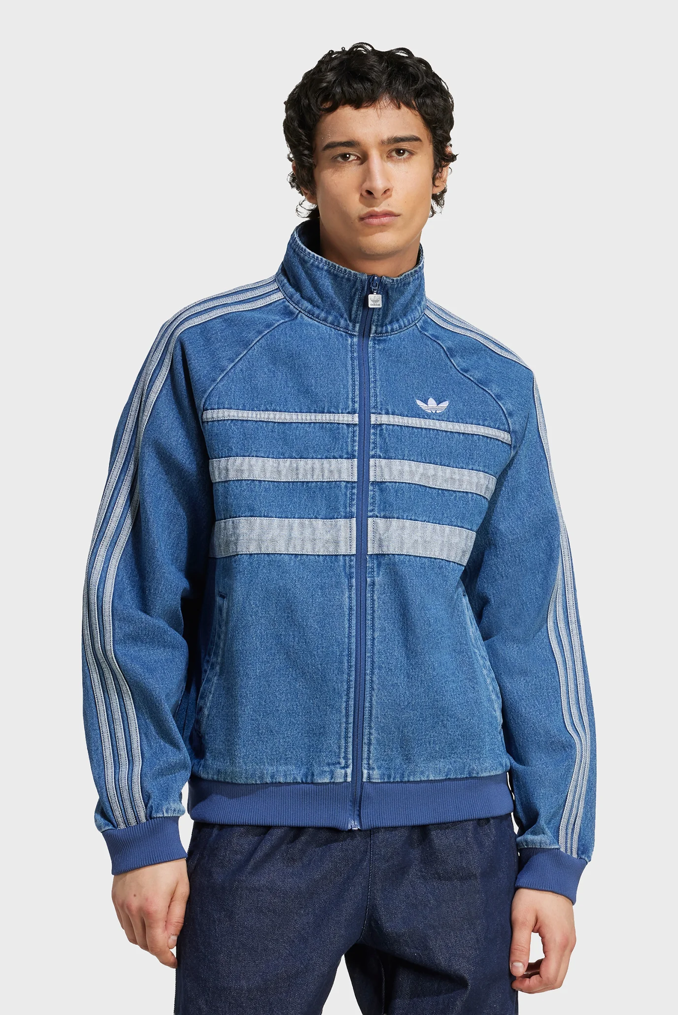 Чоловіча синя джинсова куртка adidas Adicolor First Blue adidas