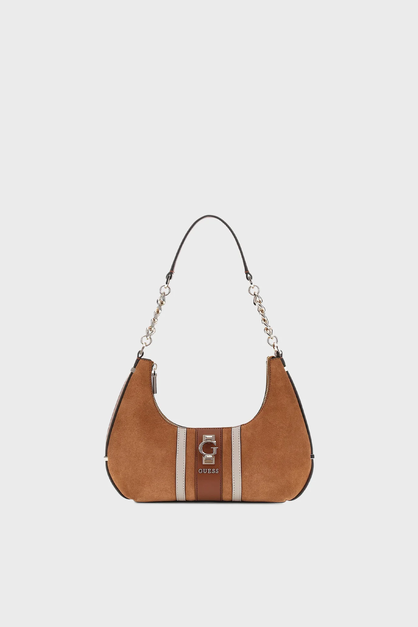 Женская коричневая замшевая сумка Guess HWSB78.38180;CGM — MD-Fashion