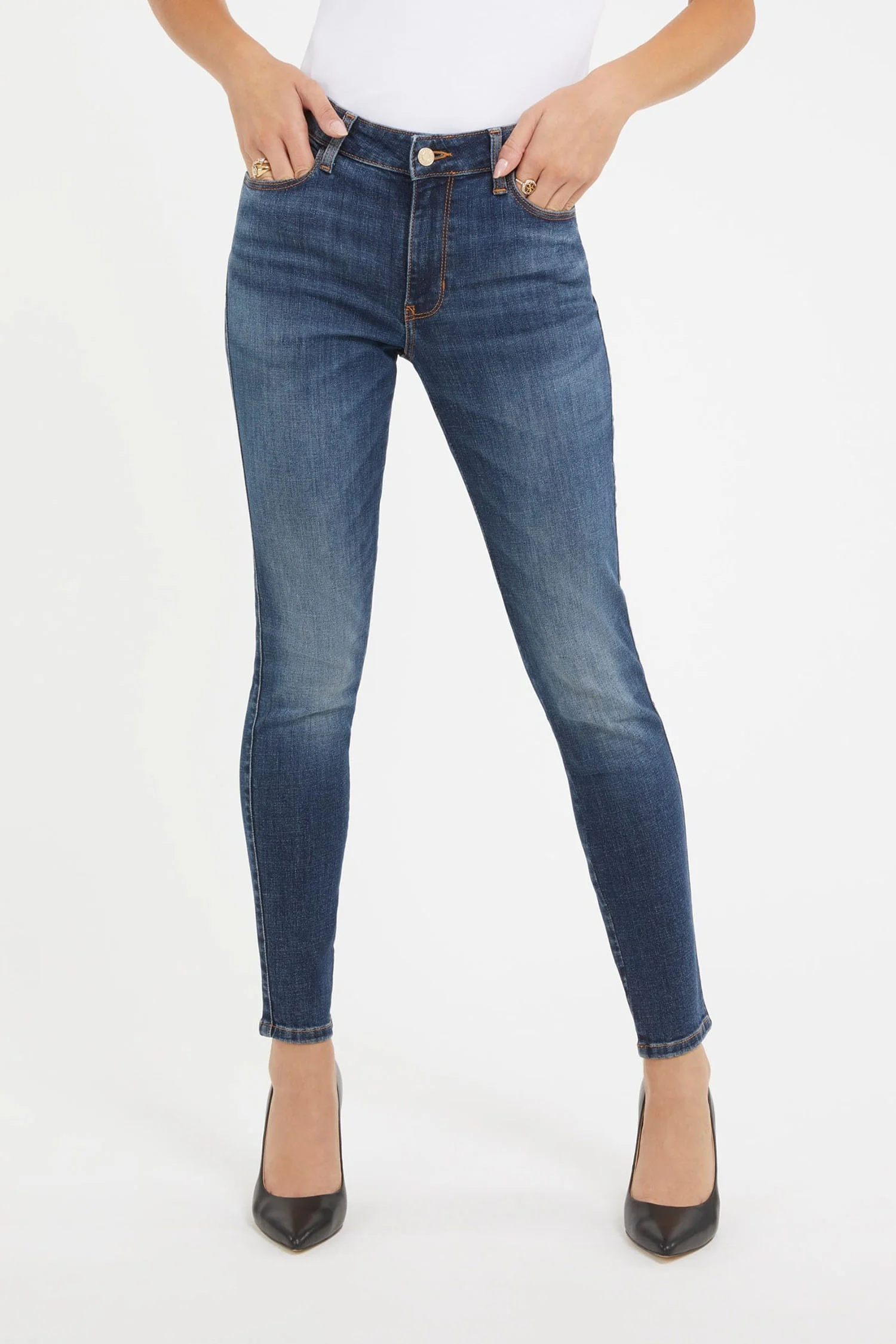 ジジ❤  Ungrid３点 Женские синие джинсы Guess W3BAJ3.D56D1;ATM1 — MD-Fashion