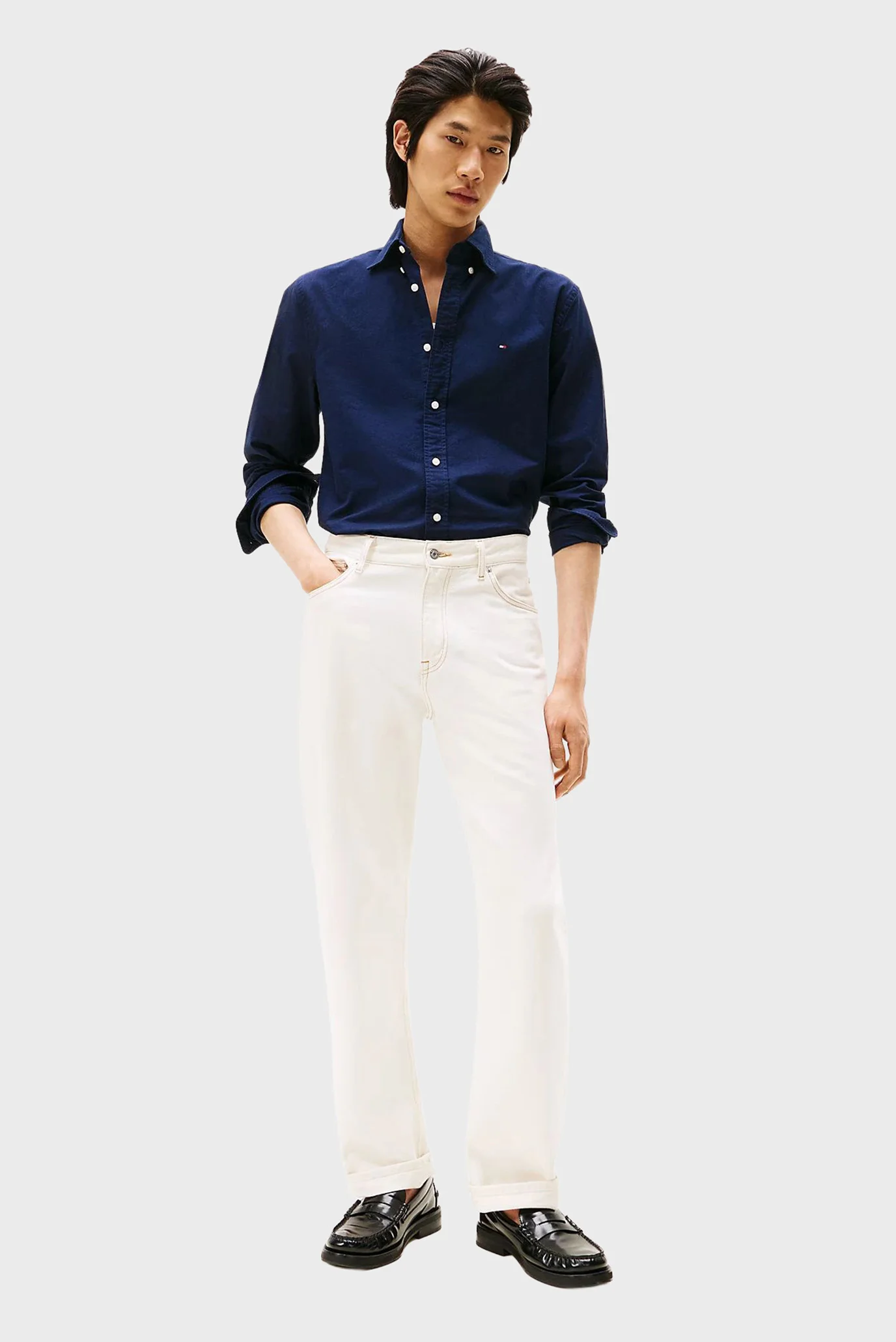Чоловіча темно-синя сорочка SOLID HERITAGE OXFORD Tommy Hilfiger