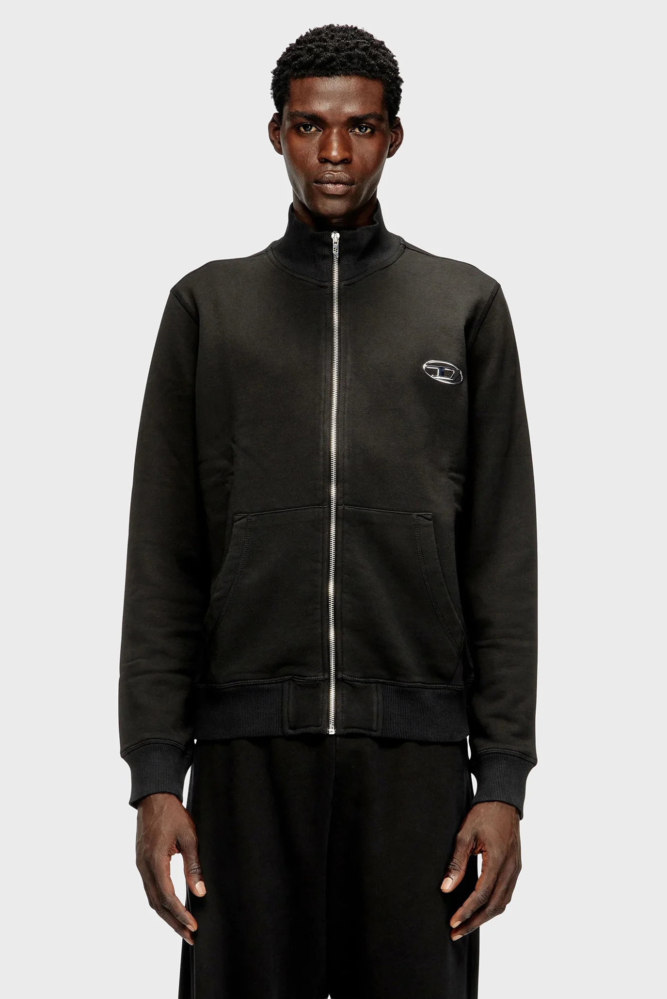 Чоловіча чорна спортивна кофта FELPA Diesel A21873 0BKBW — MD-Fashion