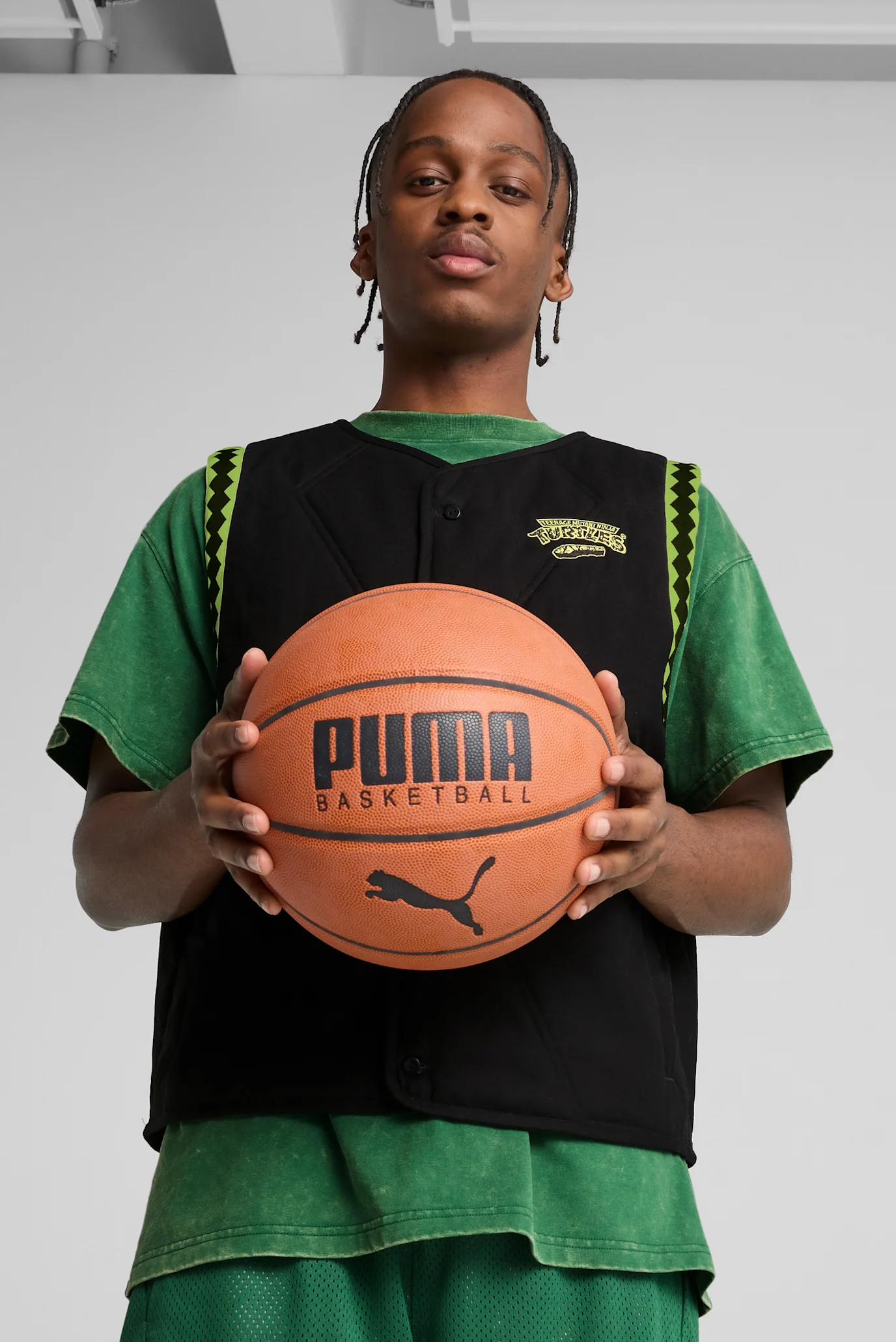 Мужской черный жилет PUMA HOOPS x TMNT Basketball Vest Men PUMA