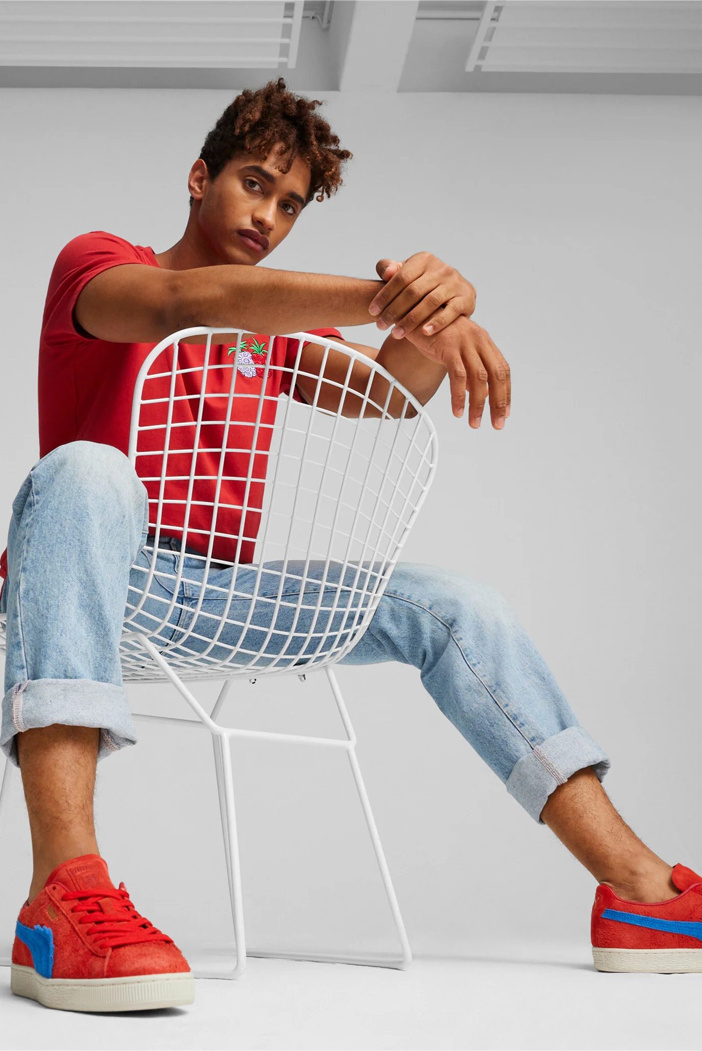 ワンピース101 Красные замшевые сникерсы PUMA x ONE PIECE Suede Sneakers PUMA