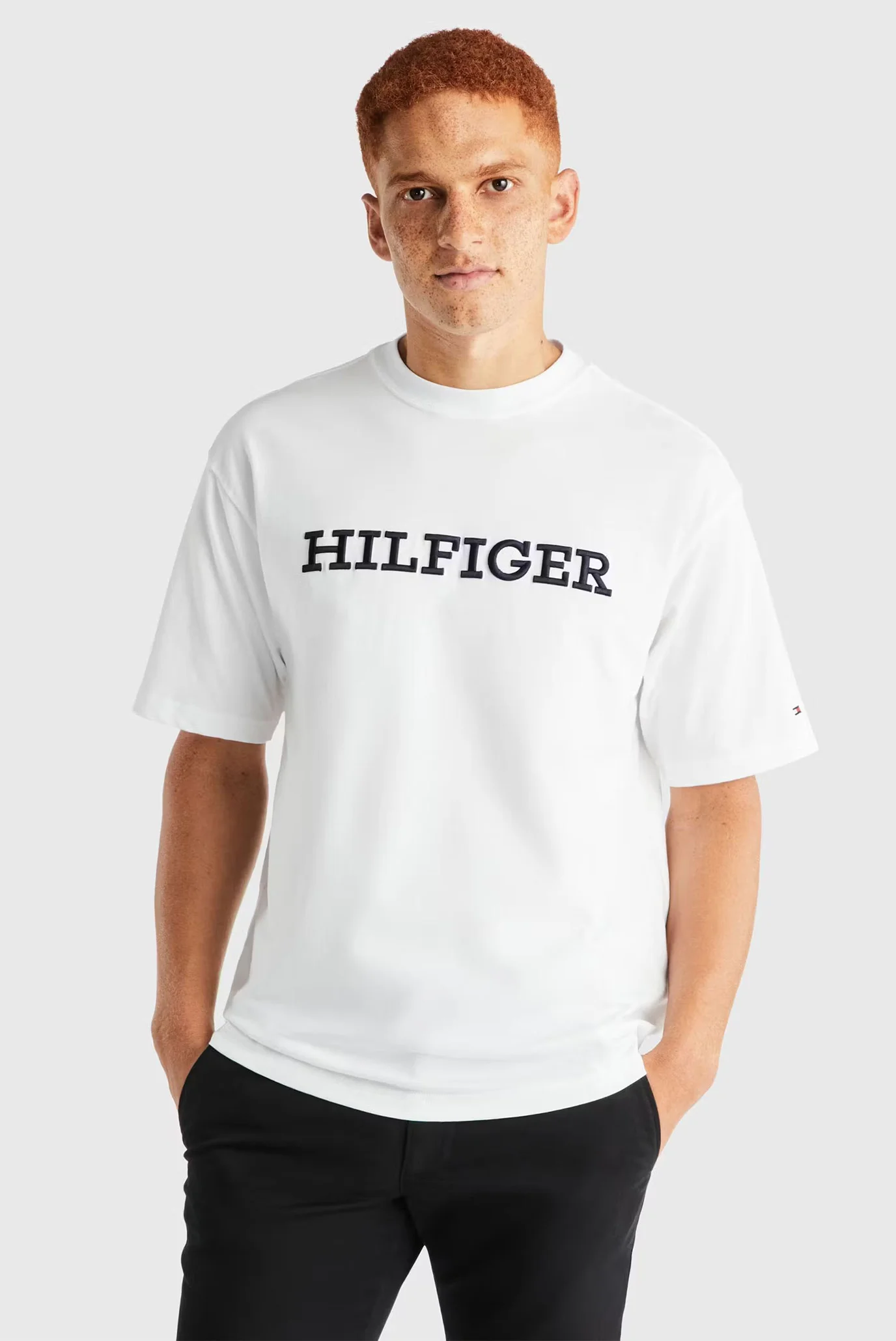 Чоловіча біла футболка MONOTYPE EMBRO ARCHIVE Tommy Hilfiger