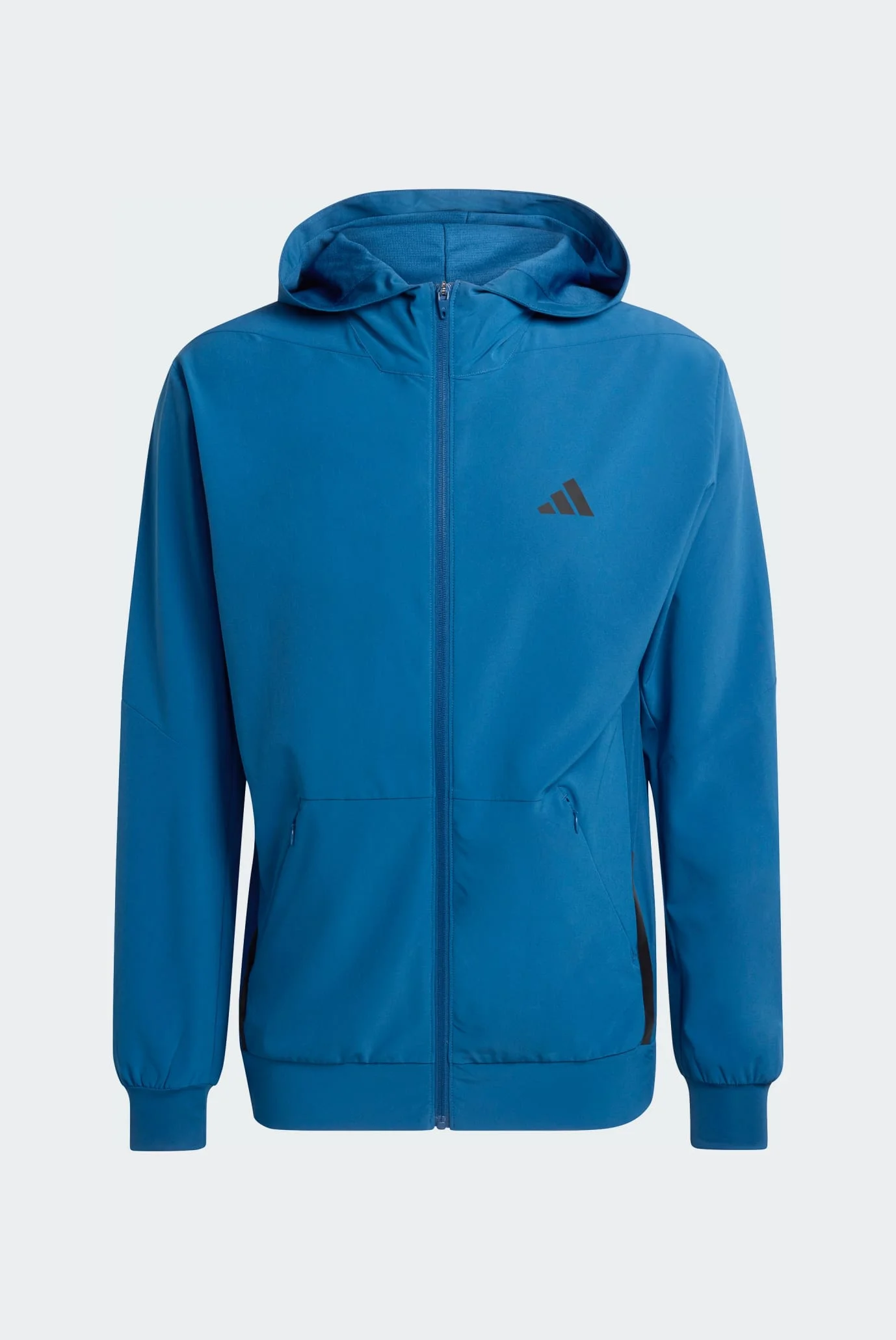 Мужское синее худи D4T WORKOUT FULL-ZIP adidas KA4825 — MD-Fashion