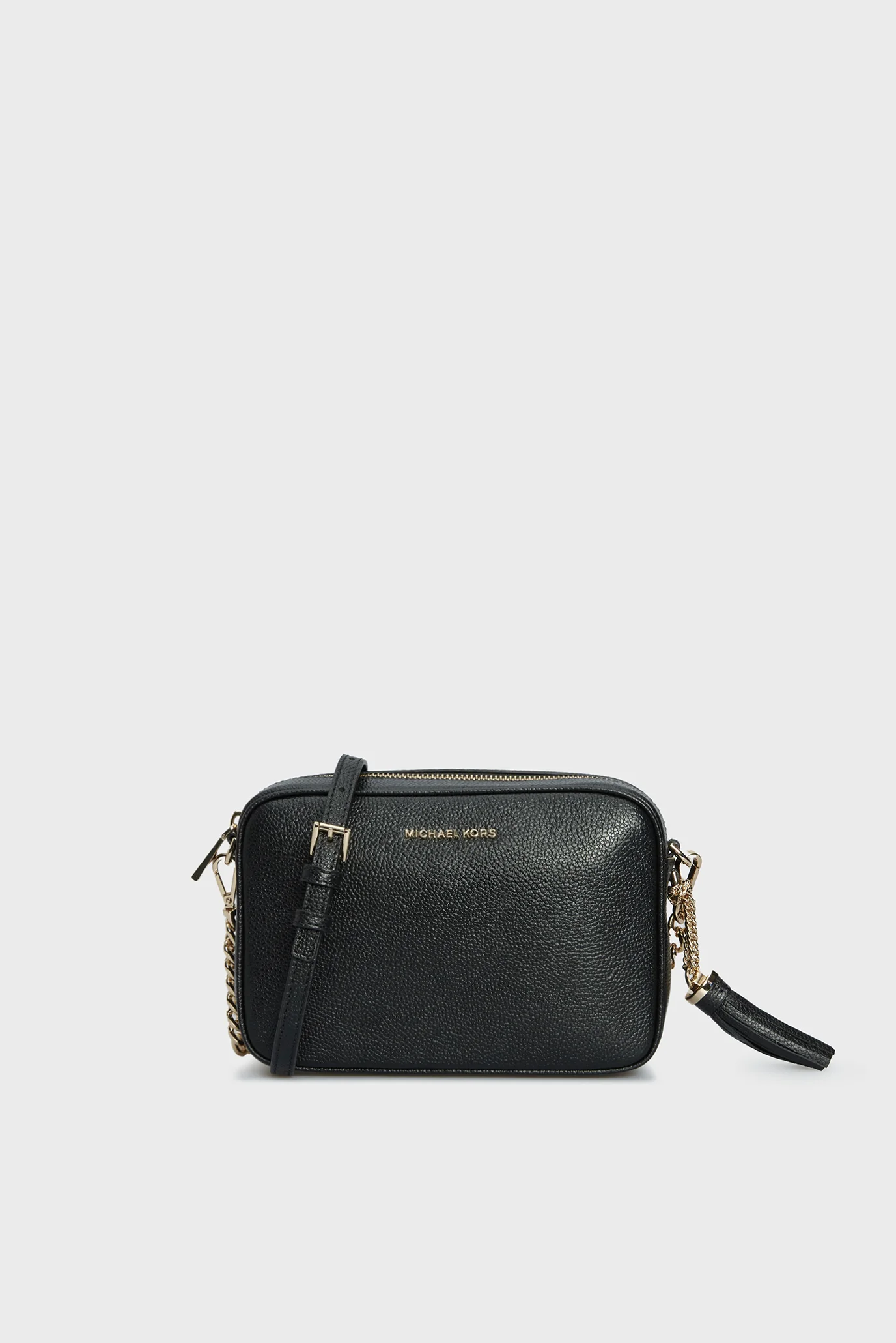 Жіноча чорна шкіряна сумка JET SET MD CAMERA BAG Michael Kors