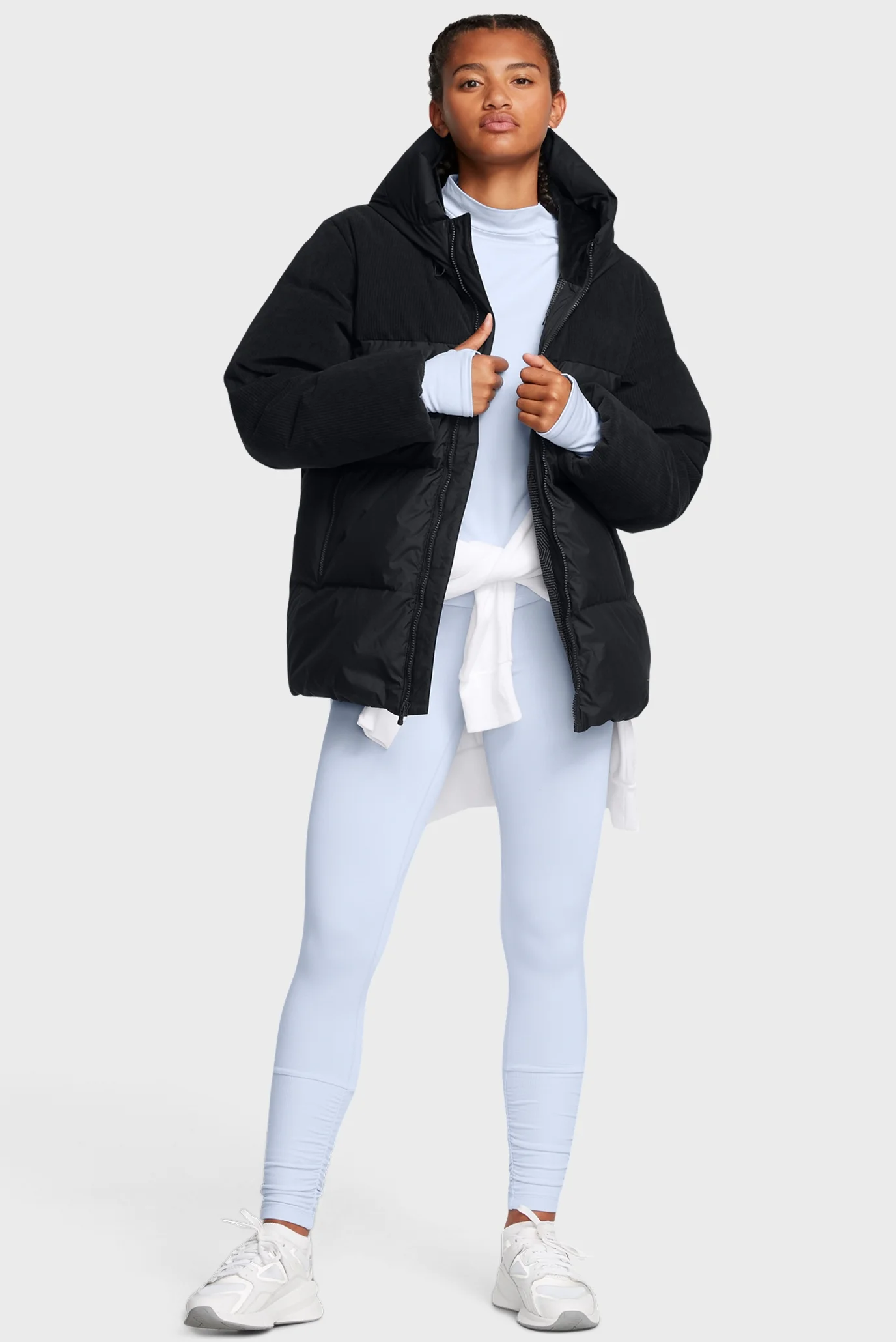Жіночий чорний пуховик LIMITLESS DOWN OS PUFF CORD Under Armour