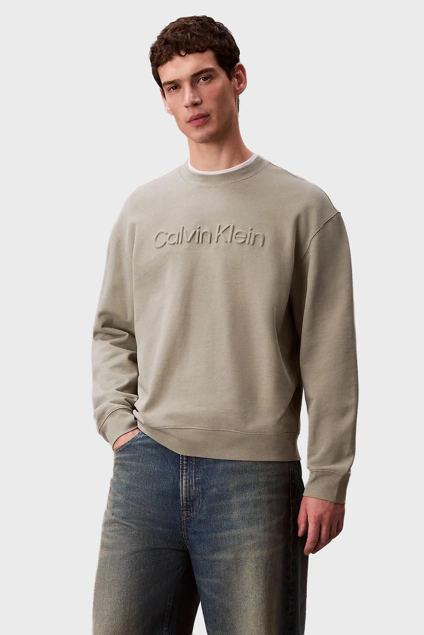 Мужской мятный свитшот SPORTSWEAR GRAPHIC Calvin Klein LV04LF230G