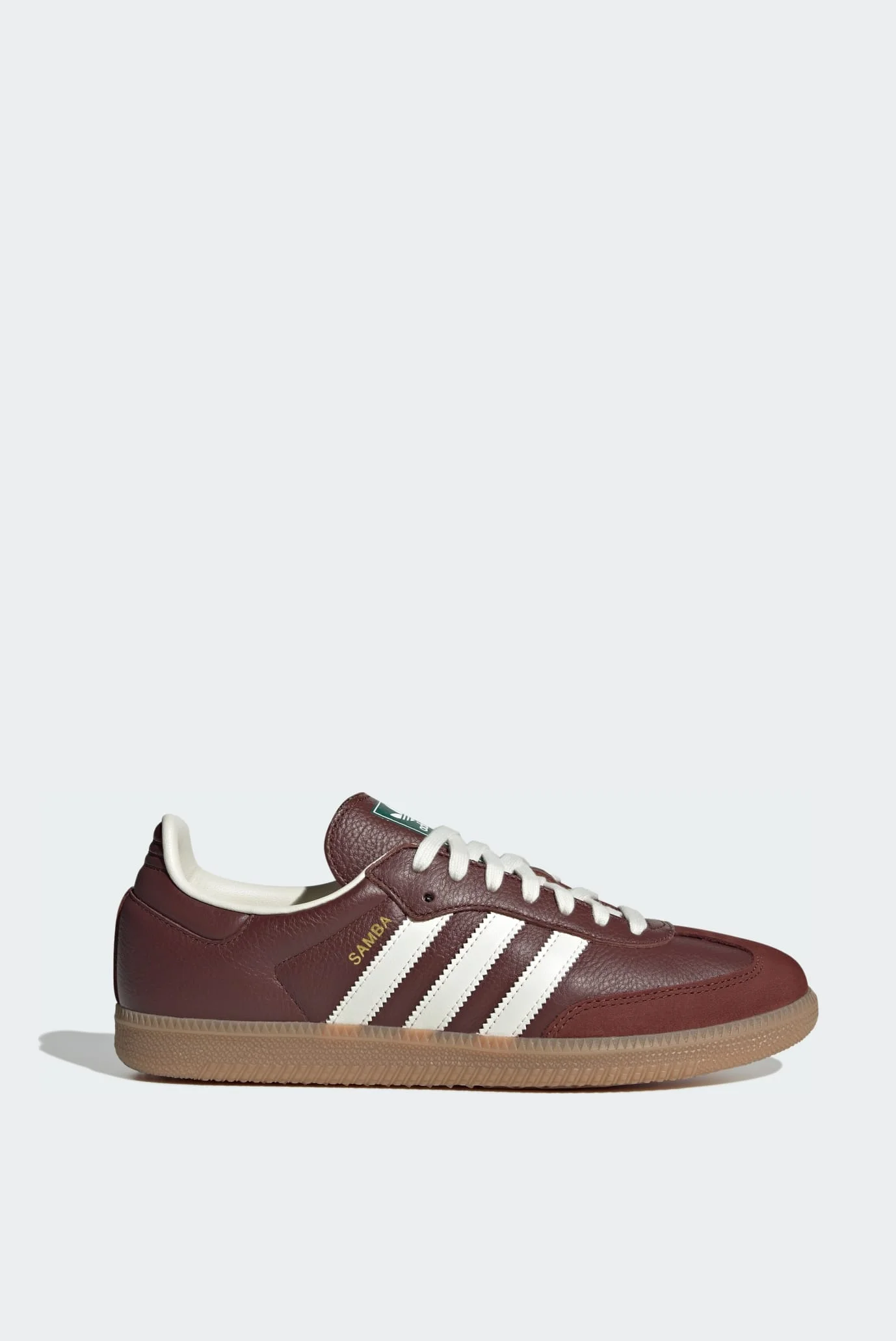 Мужские бордовые кожаные сникерсы Samba OG adidas JR0892 — MD-Fashion