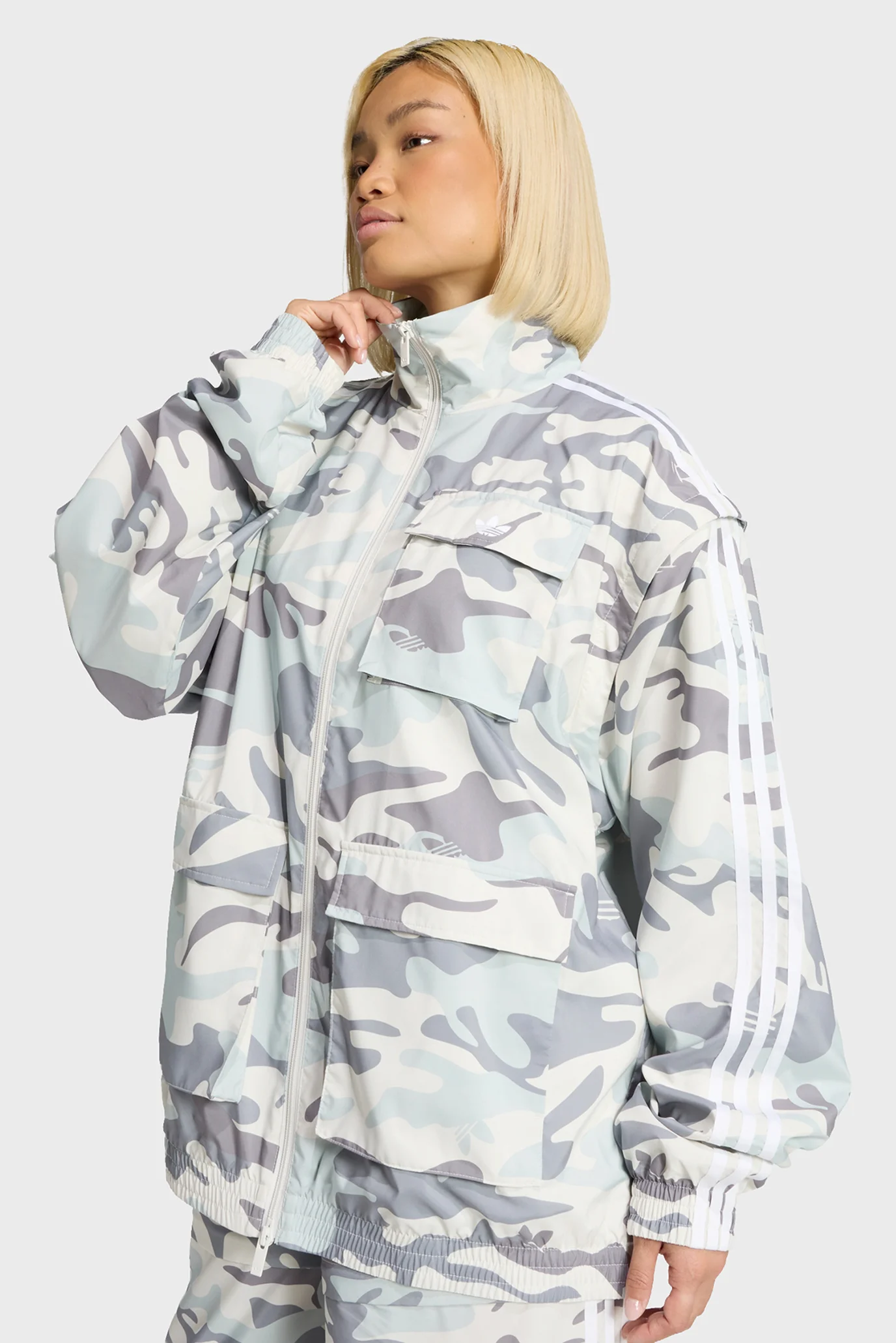 Женская камуфляжная спортивная кофта 2в1 ADIDAS ORIGINALS CAMO