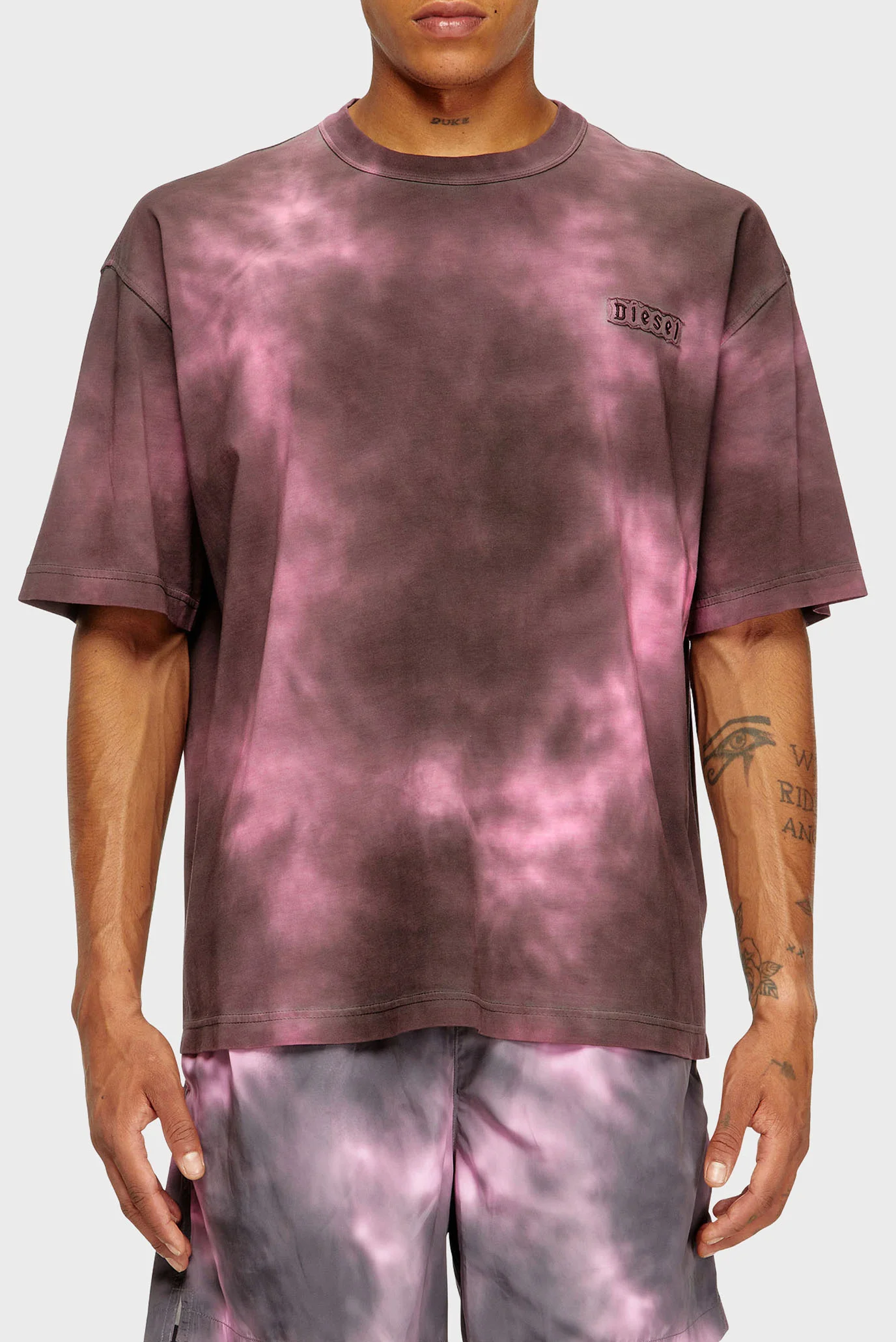 miさま専用 Мужская бордовая футболка T-WASH XZ1 Diesel A22485 RNSED — MD-Fashion