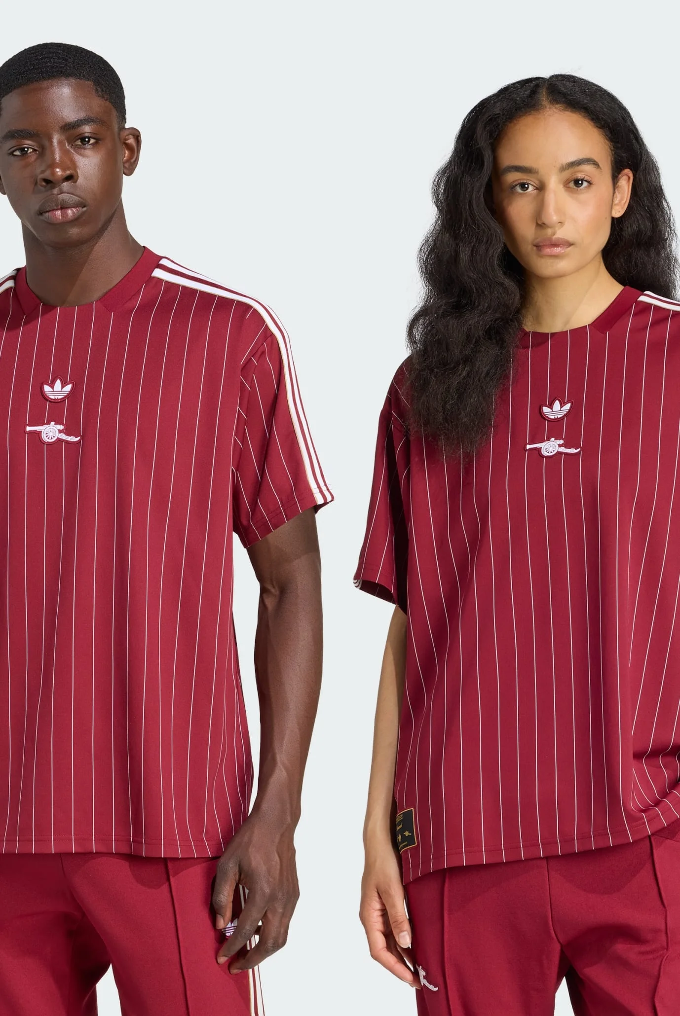 Бордова футболка у смужку Arsenal Terrace Icons (унісекс) adidas