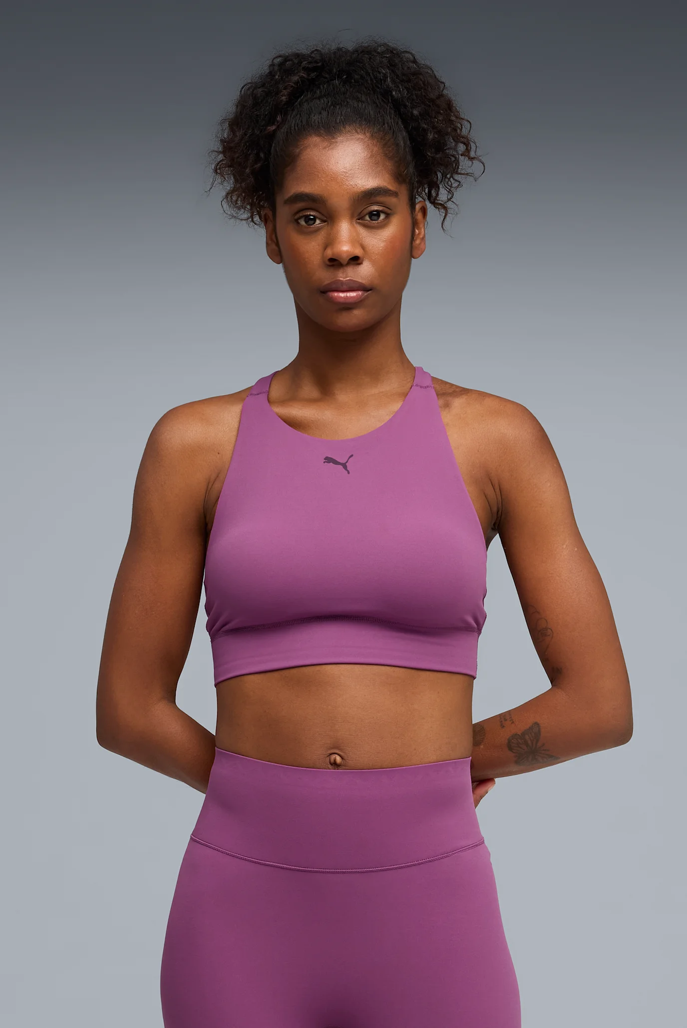Жіночий малиновий топ SHAPELUXE High Neck Bra Women PUMA 528138_69