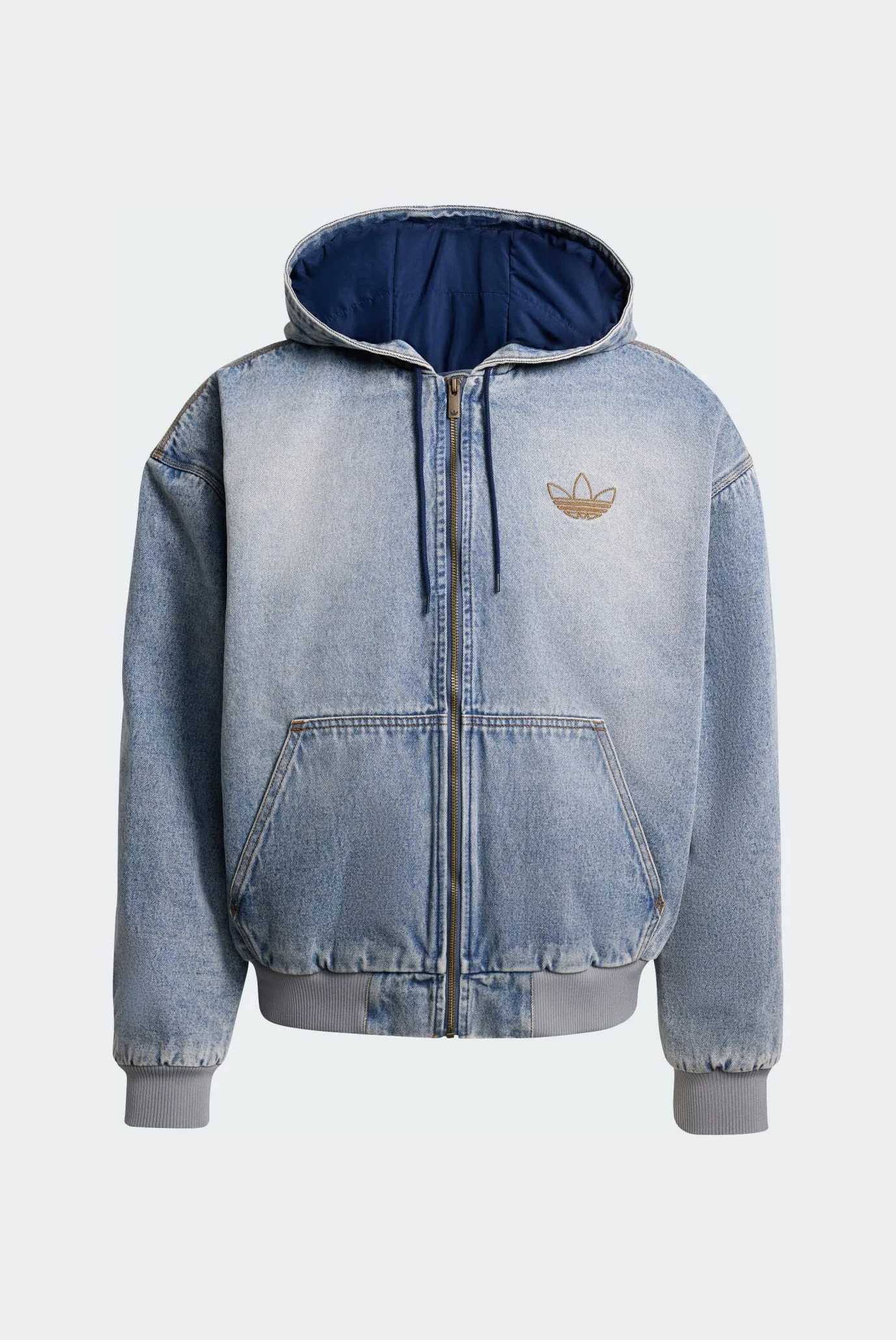 Мужская голубая джинсовая куртка PADDED adidas KE0131 — MD-Fashion