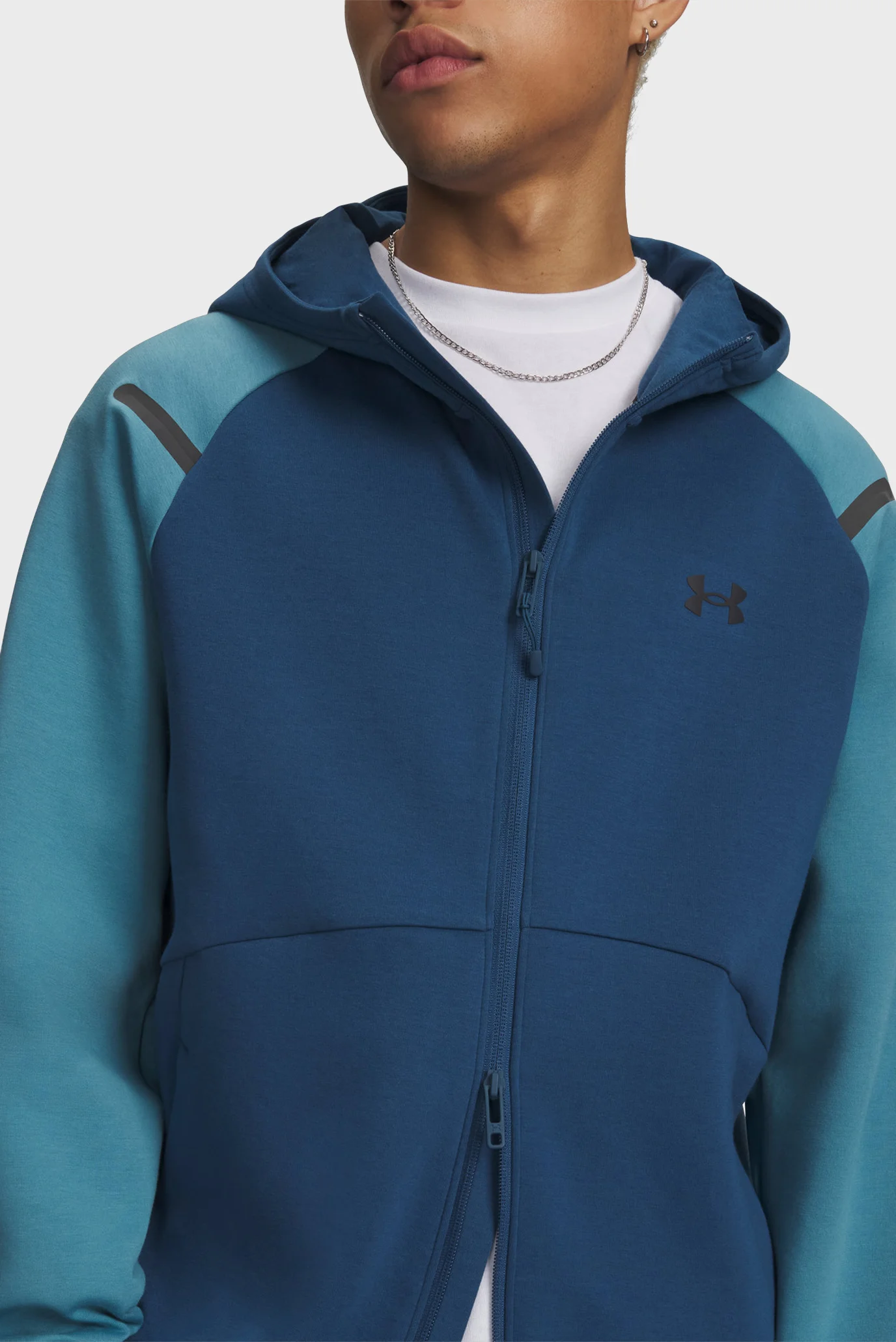 Мужское синее худи UA Unstoppable Flc FZ HD EU-BLU Under Armour