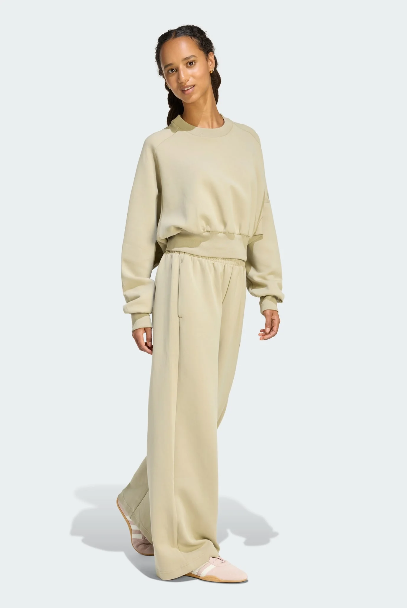 Женский бежевый свитшот ALL SZN Soft Lux Loose adidas KD2107 — MD
