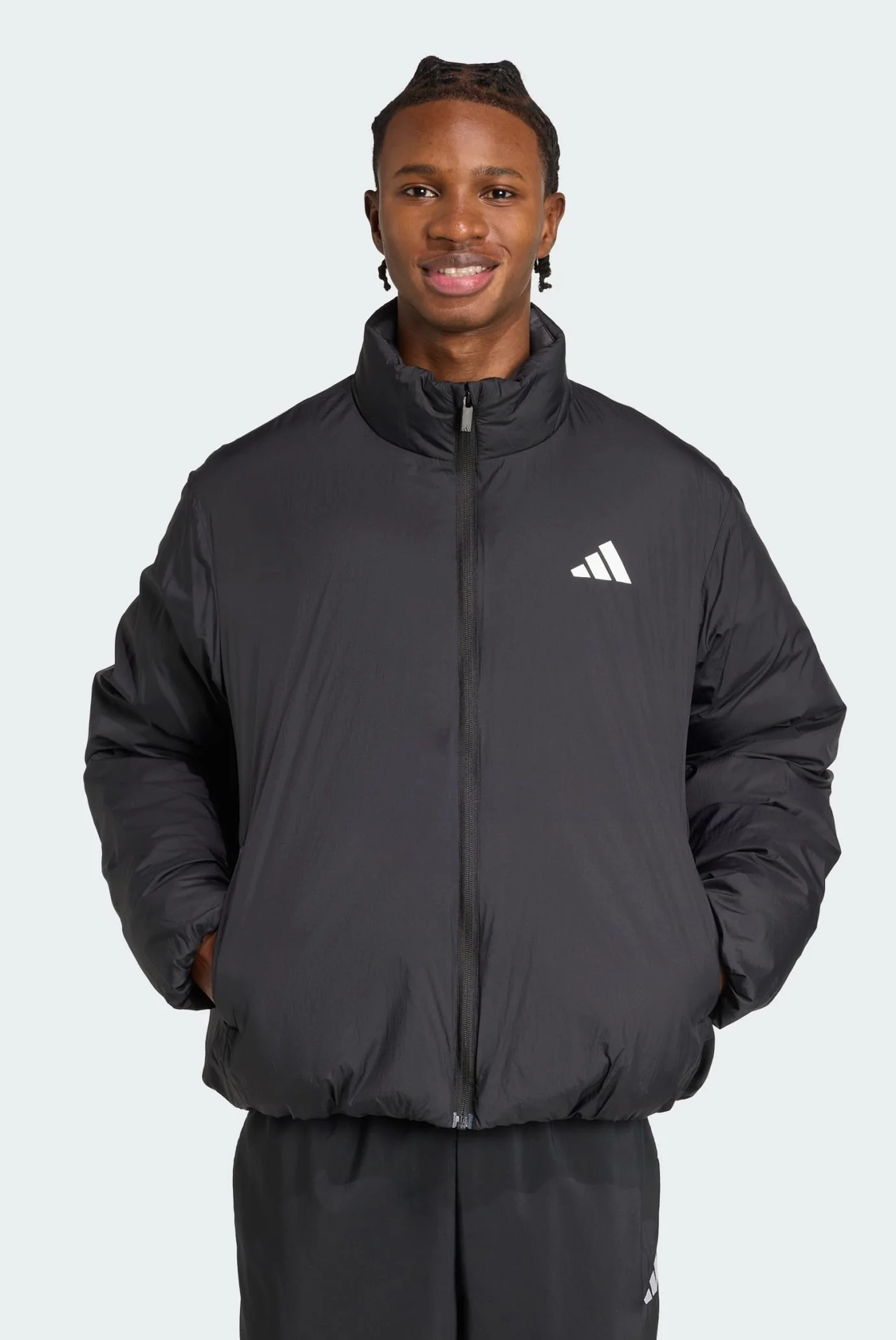 Мужской черный пуховик Essentials Climawarm Puffer adidas JM4159
