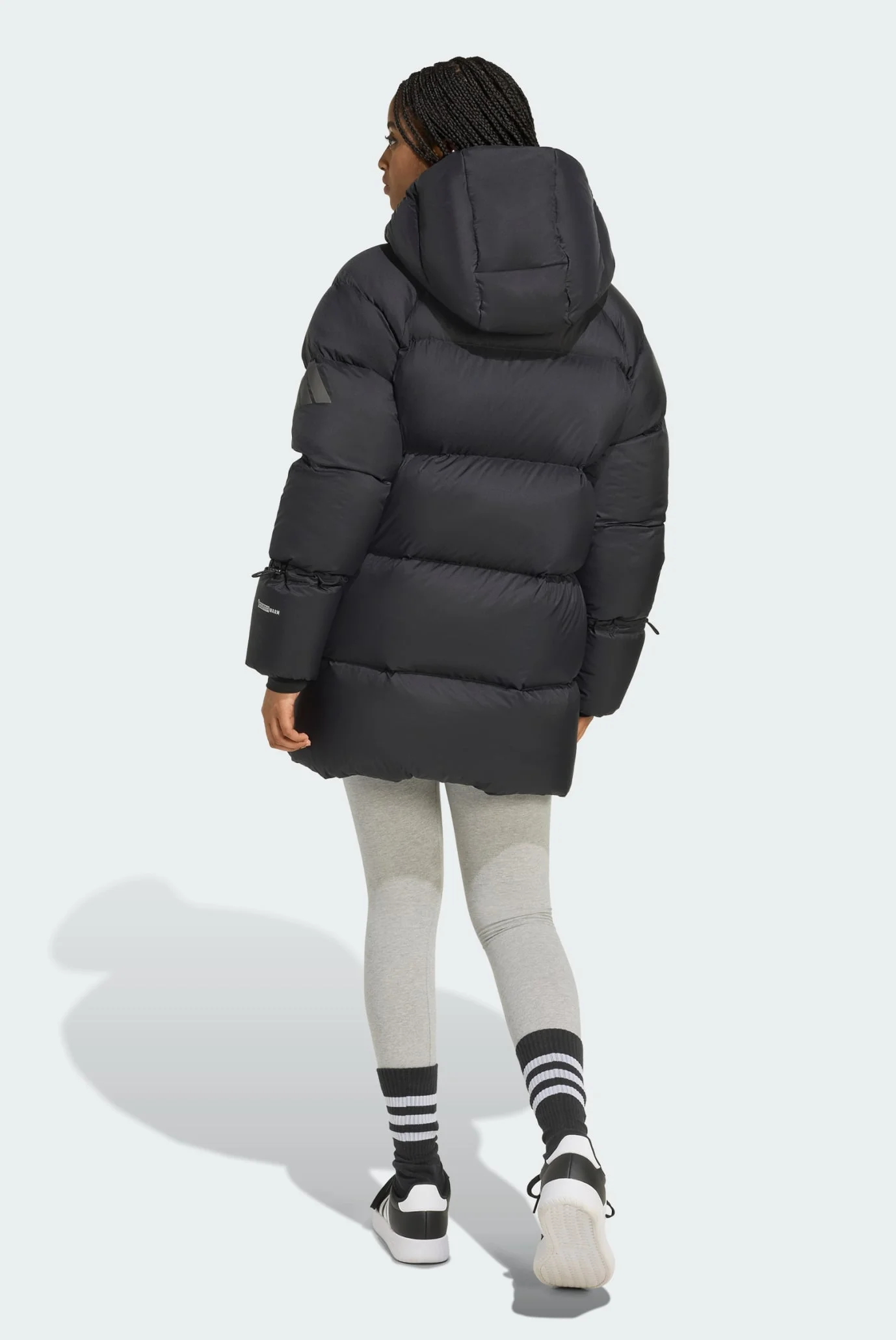 Женский черный пуховик MYSHELTER Climawarm Down Parka adidas