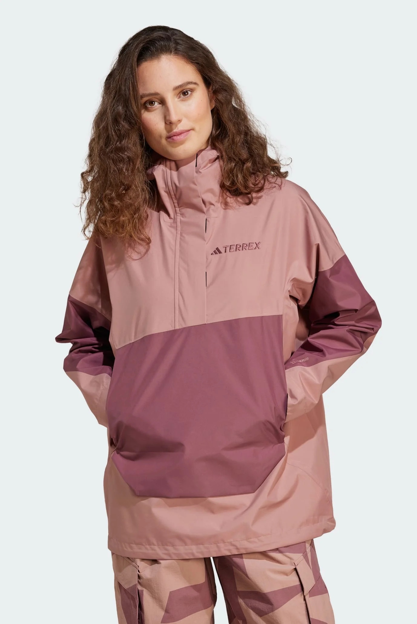 Женский розовый анорак Terrex Xploric 2.5L Climaproof adidas
