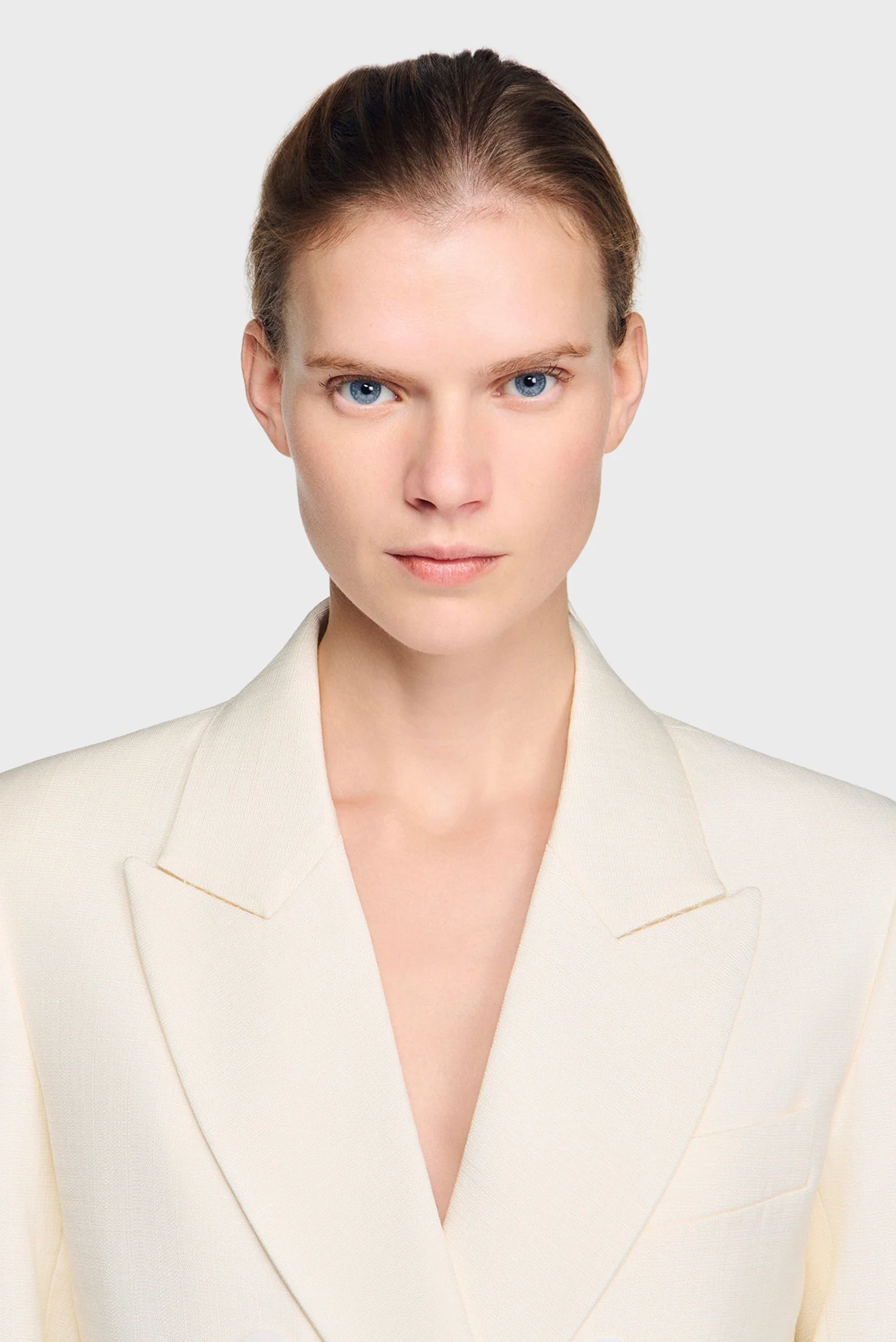 Жіночий білий жакет Sandro SFPVE01277_ECRU — MD-Fashion