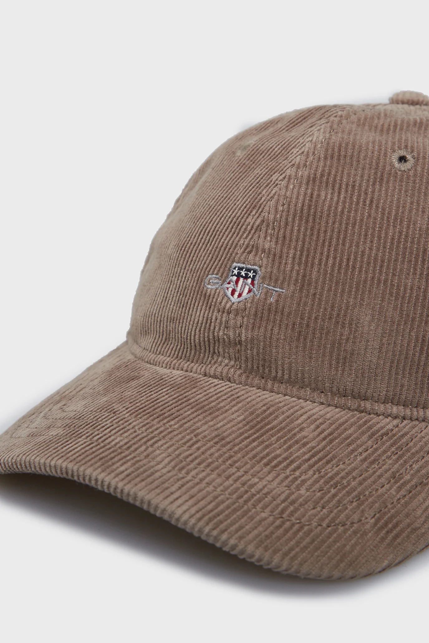 Мужская коричневая вельветовая кепка SHIELD CORD CAP Gant 9900213