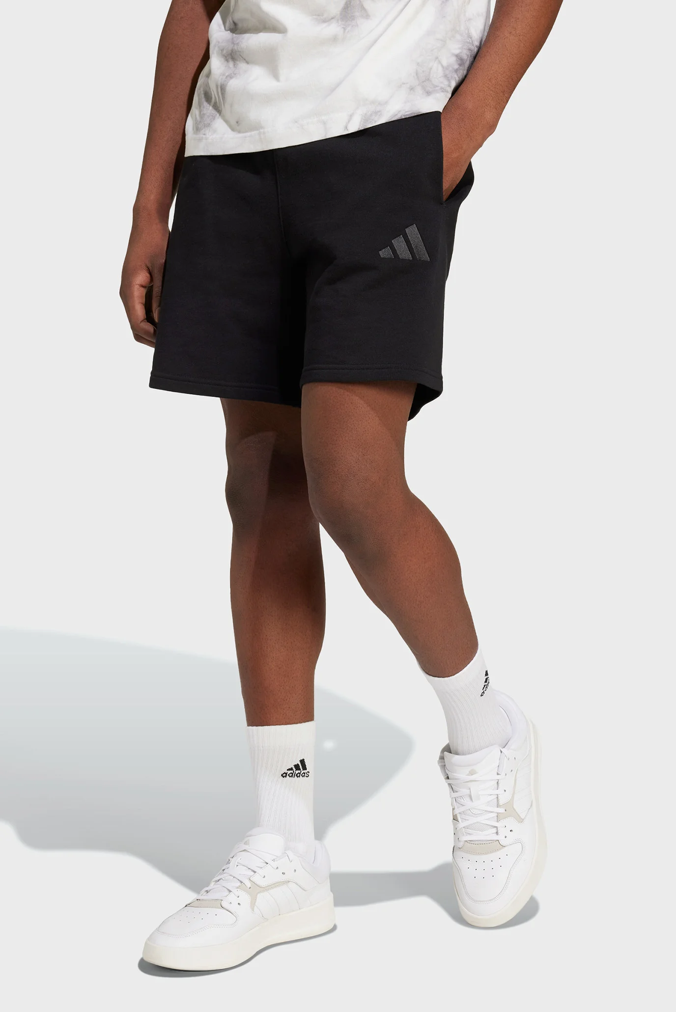 Мужские черные шорты ALL SZN French Terry adidas IX1247 — MD-Fashion