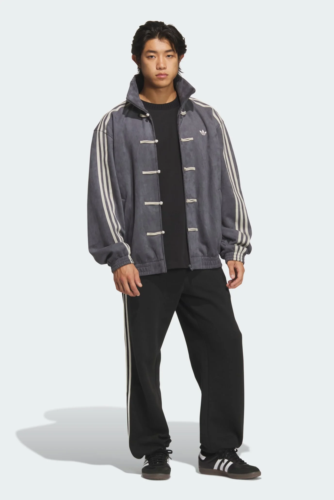 Темно-серая спортивная кофта New Chinese Style (унисекс) adidas