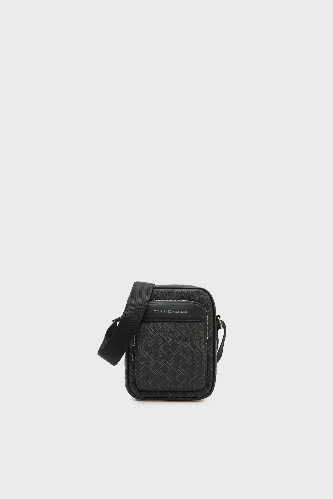 Мужская черная сумка с узором FLAG MONOGRAM MINI Tommy Hilfiger