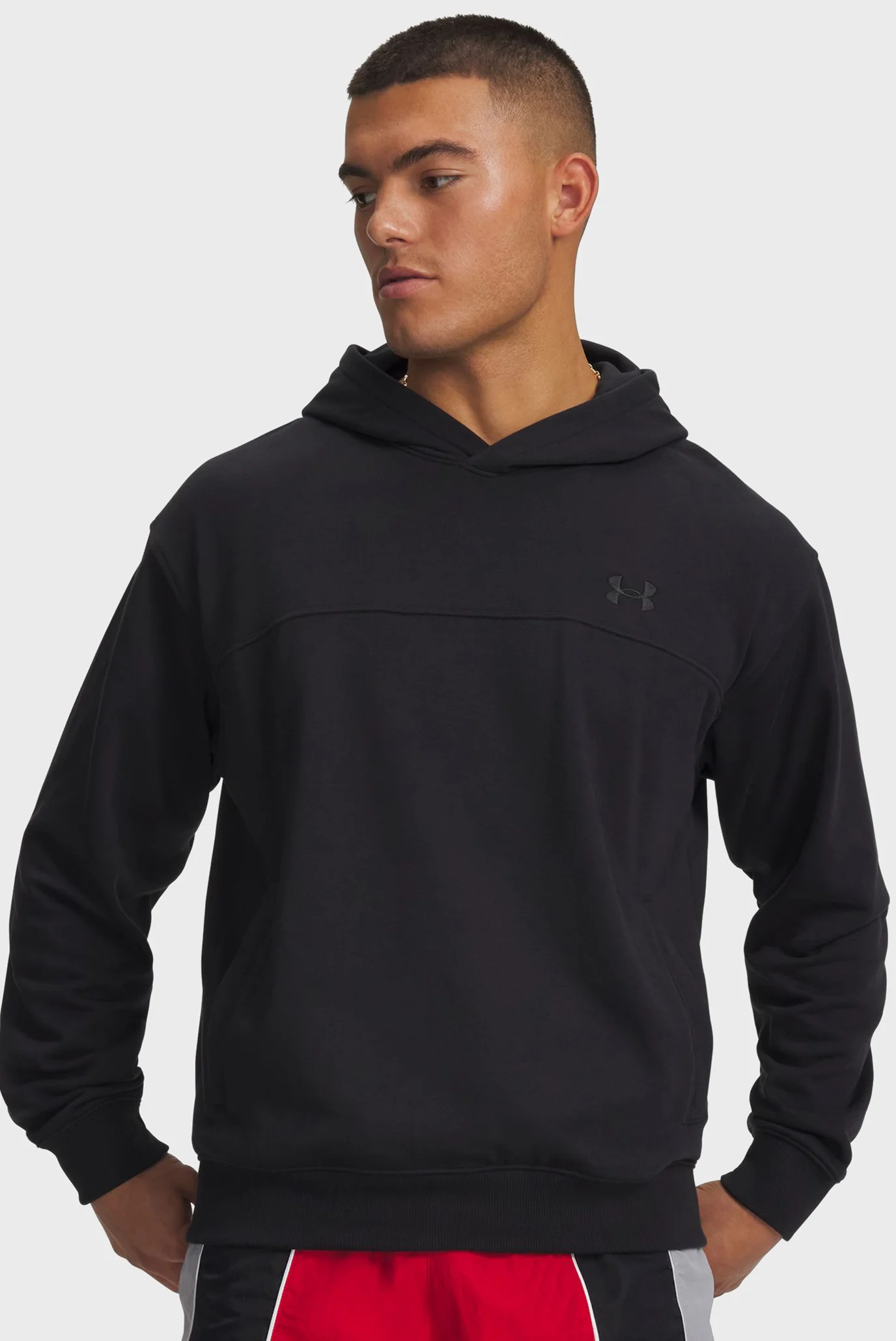 Мужское черное худи UA Rival LW Hoodie Under Armour 6012335-001