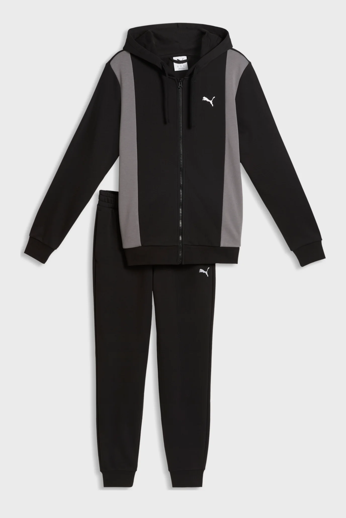 Мужской черный спортивный костюм (худи, брюки) Hooded Tracksuit