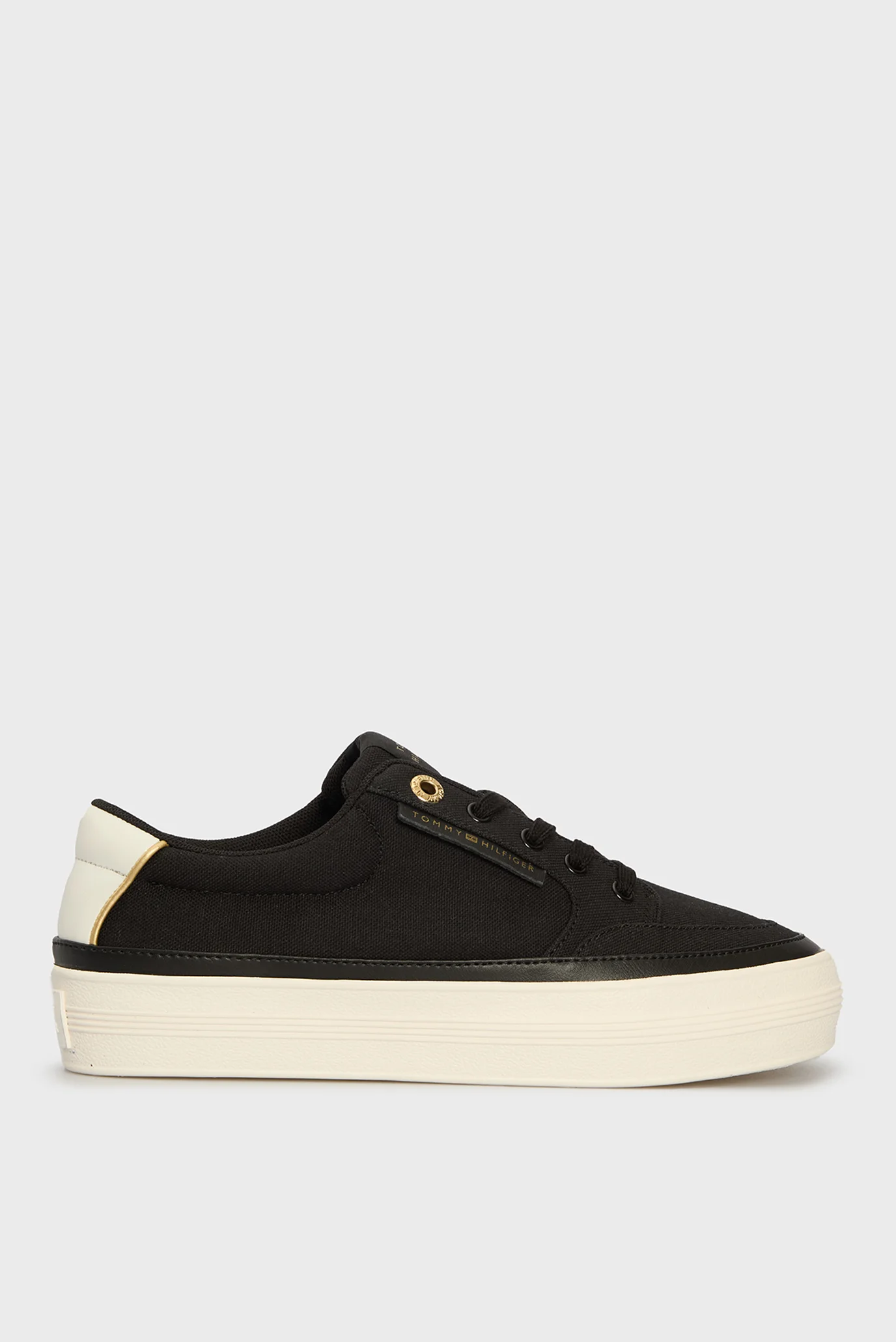 Женские черные сникерсы ESSENTIAL VULC TEXTILE SNEAKER Tommy