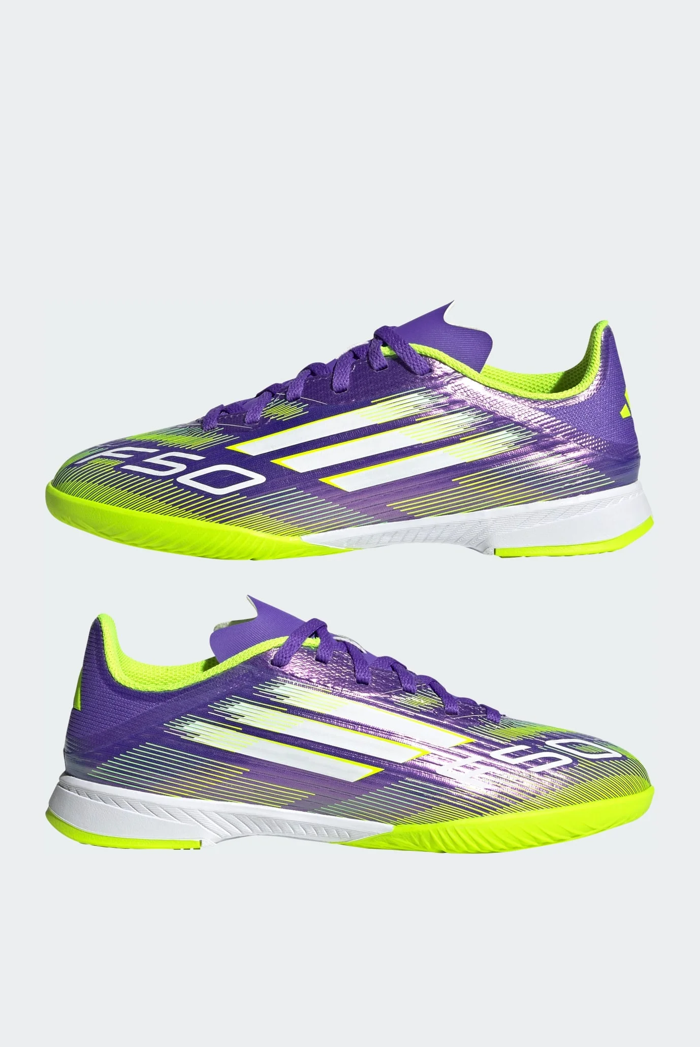 Дитячі фіолетові футзалки F50 League Indoor Kids adidas JH7750