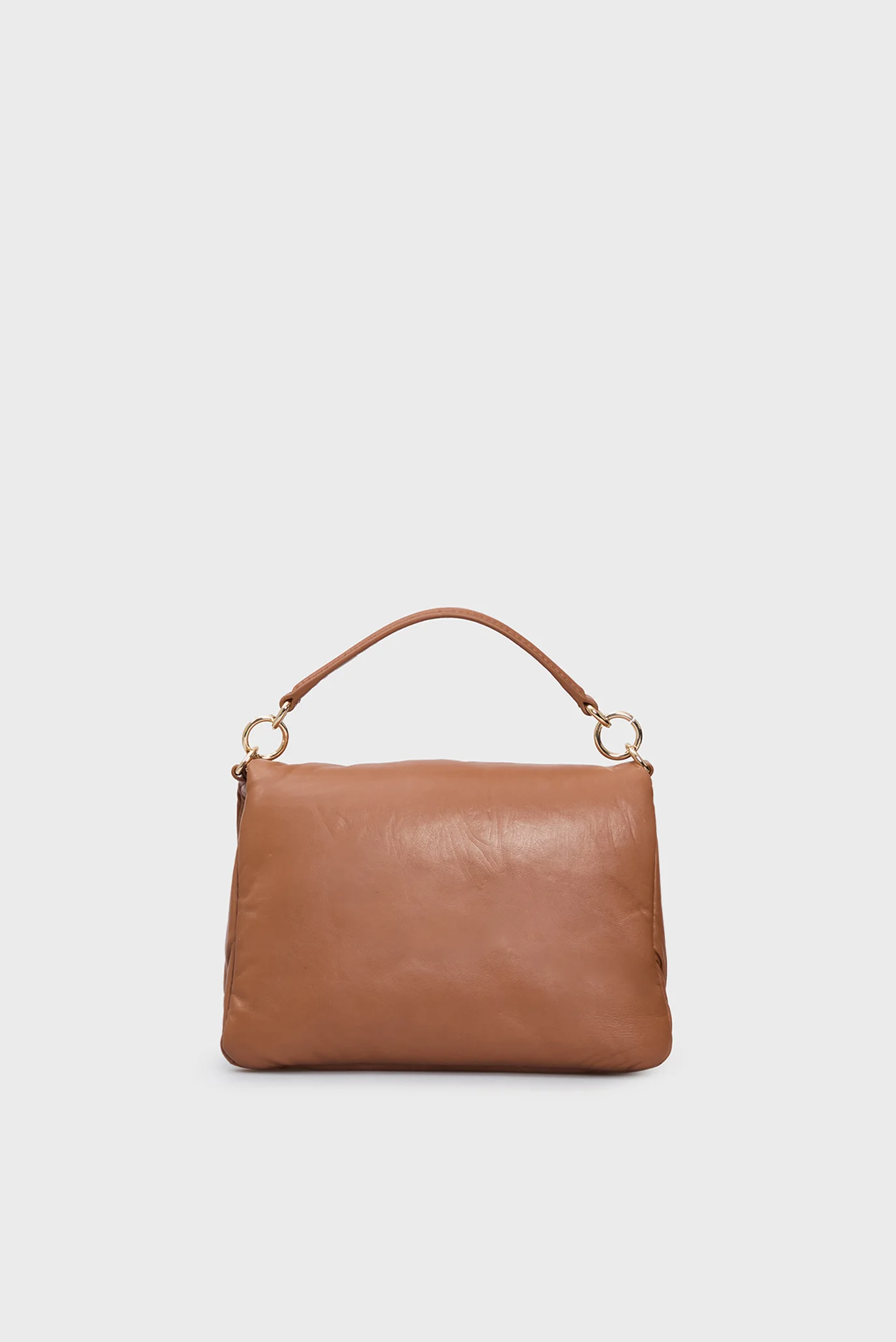 Женская коричневая кожаная сумка SOFT LEATHER CONV. CROSSOVER