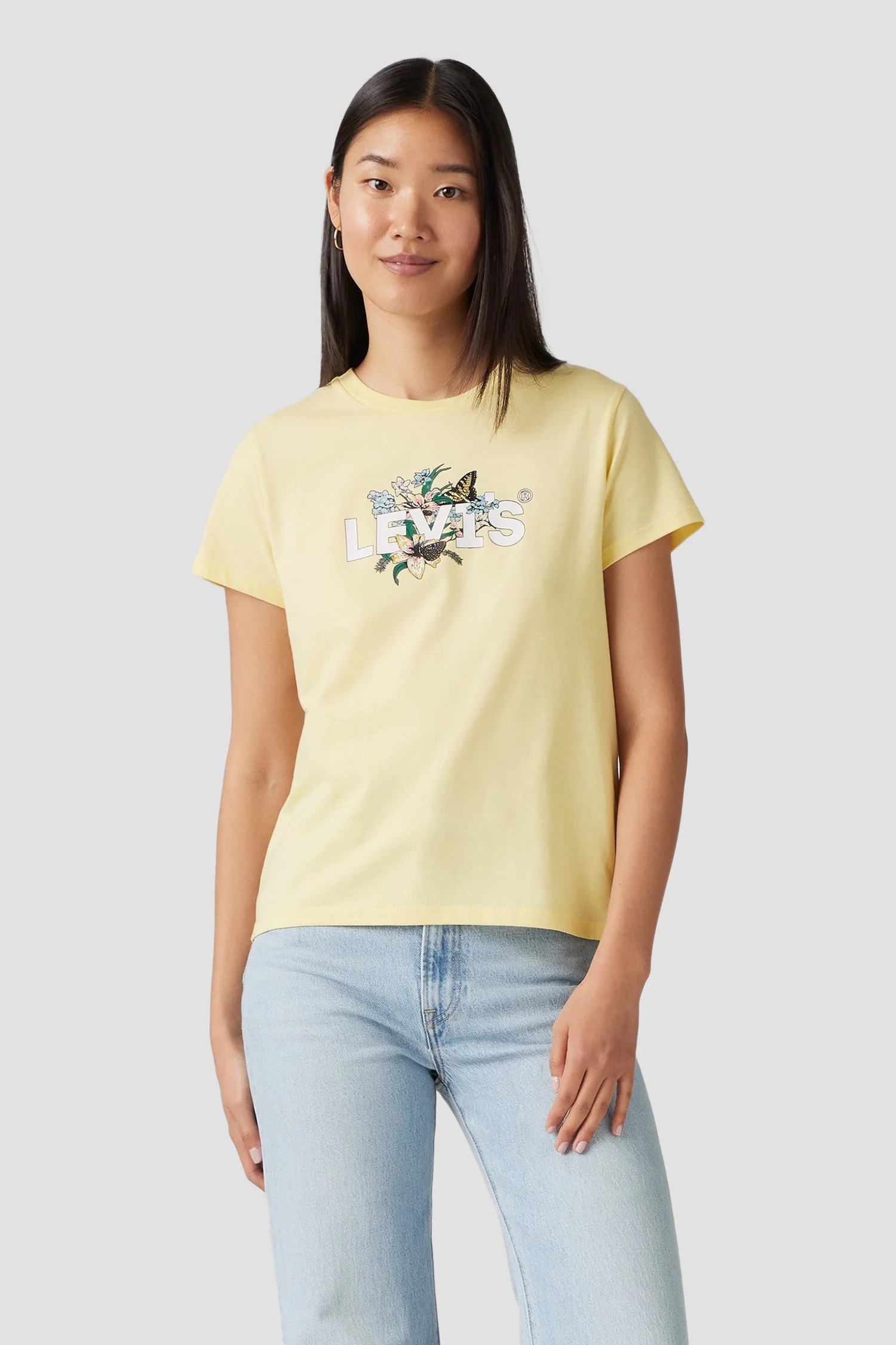 Женская желтая футболка Levi's® 17369;3019 — MD-Fashion