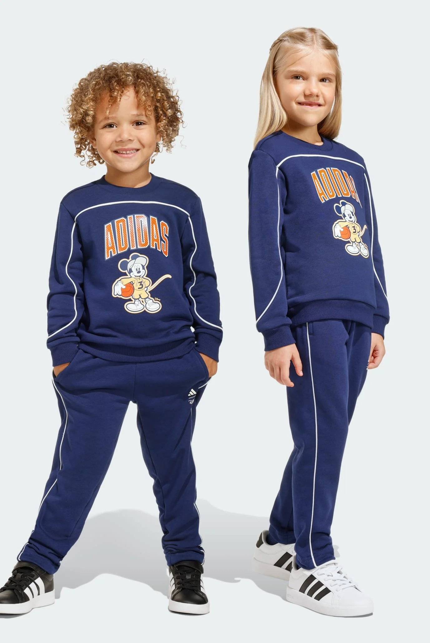 Детский синий комплект одежды (свитшот, брюки) ADIDAS DISNEY