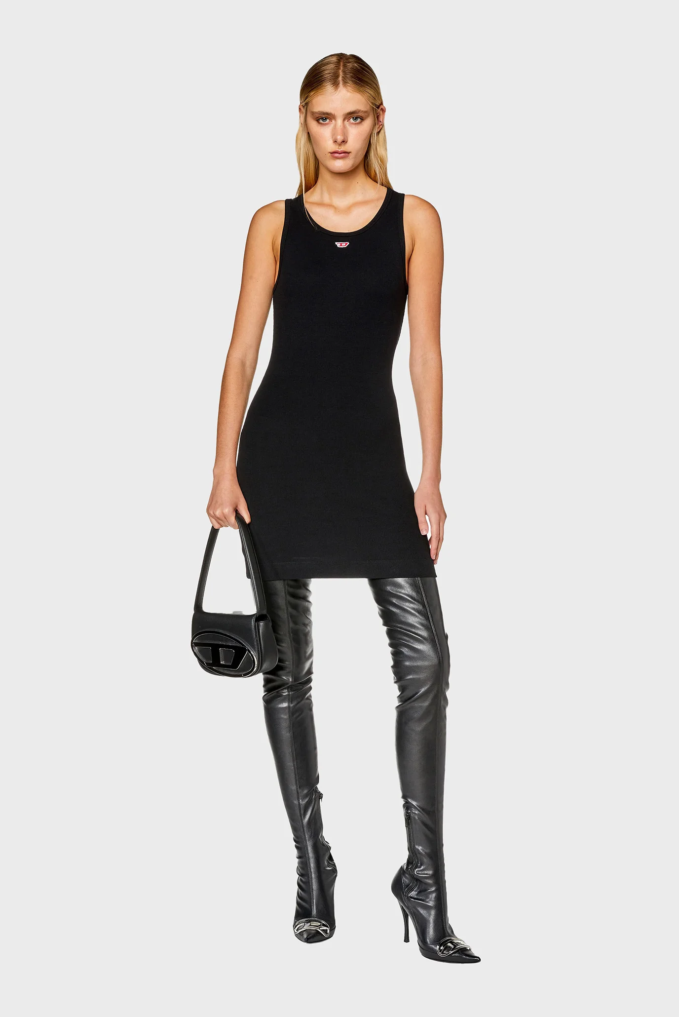 Жіноча чорна сумка 1DR Diesel X08396 PR818 — MD-Fashion