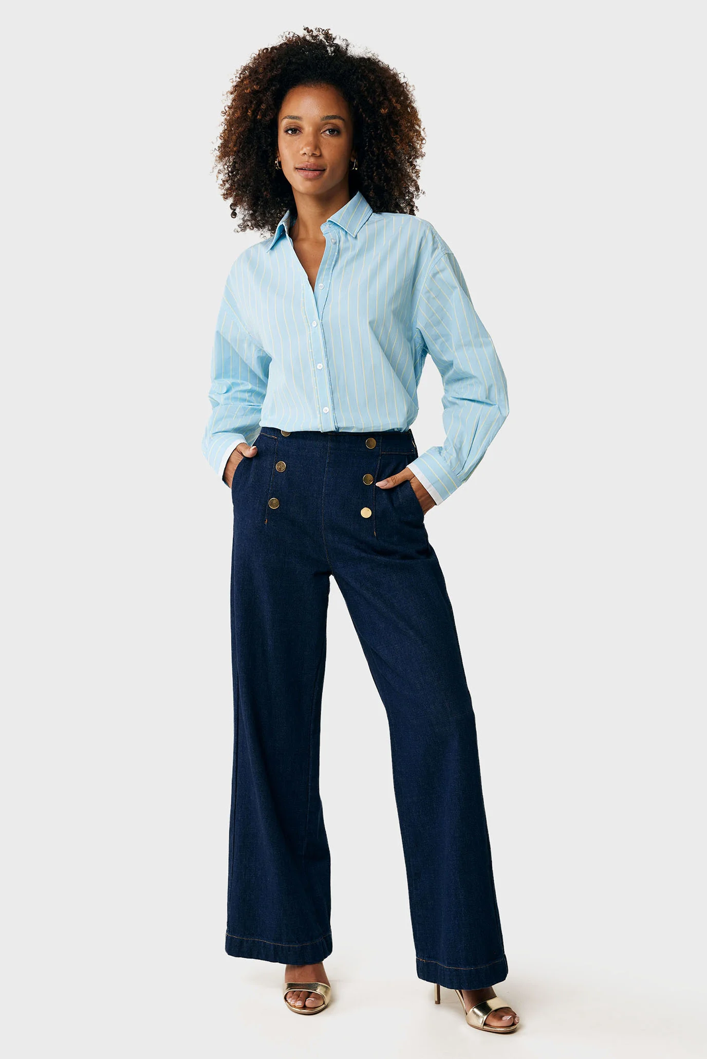 Женские темно-синие джинсы Sailor buttoned pants Mexx MF007002451W