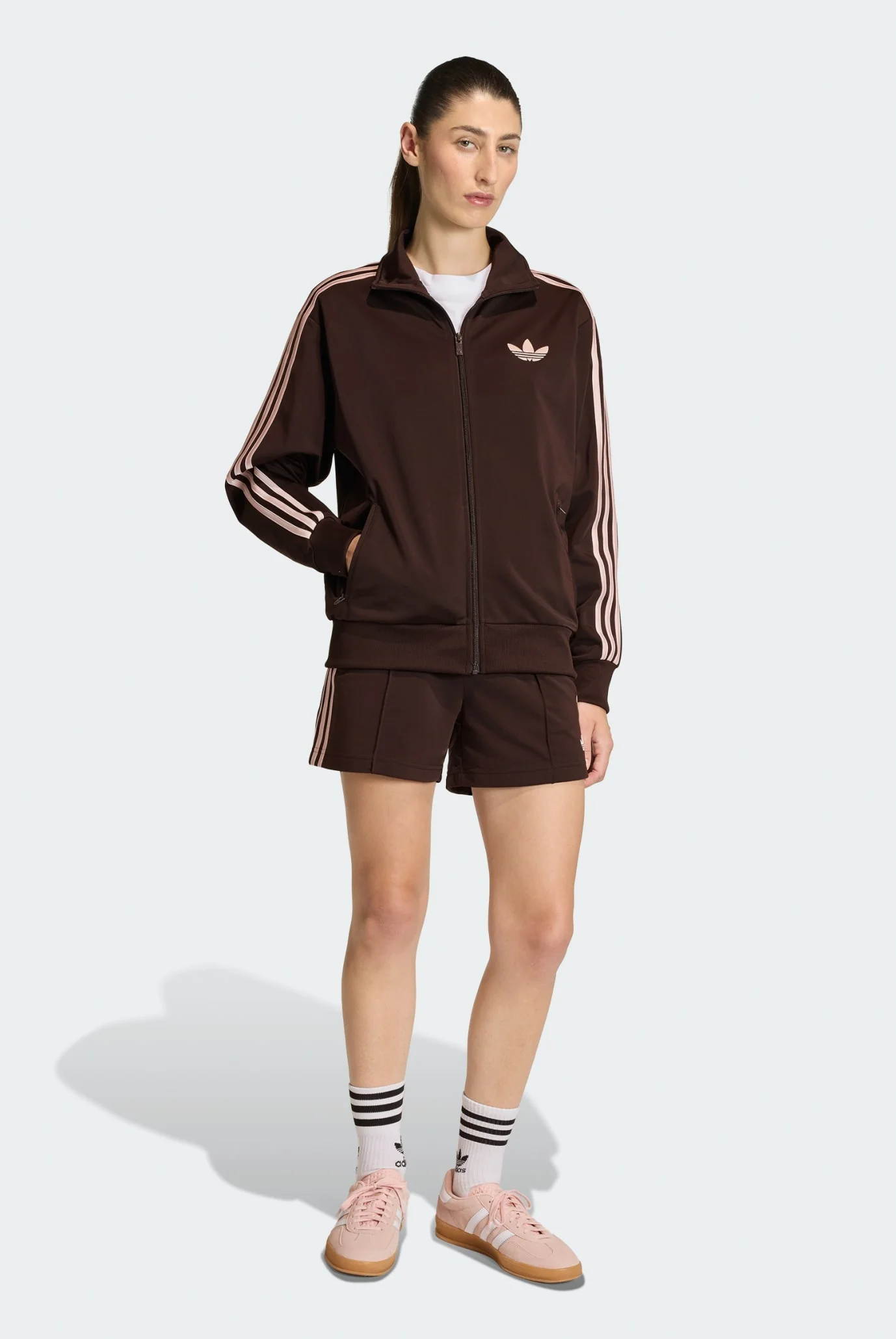Женские коричневые шорты FIREBIRD CLASSIC adidas KD3672 — MD-Fashion