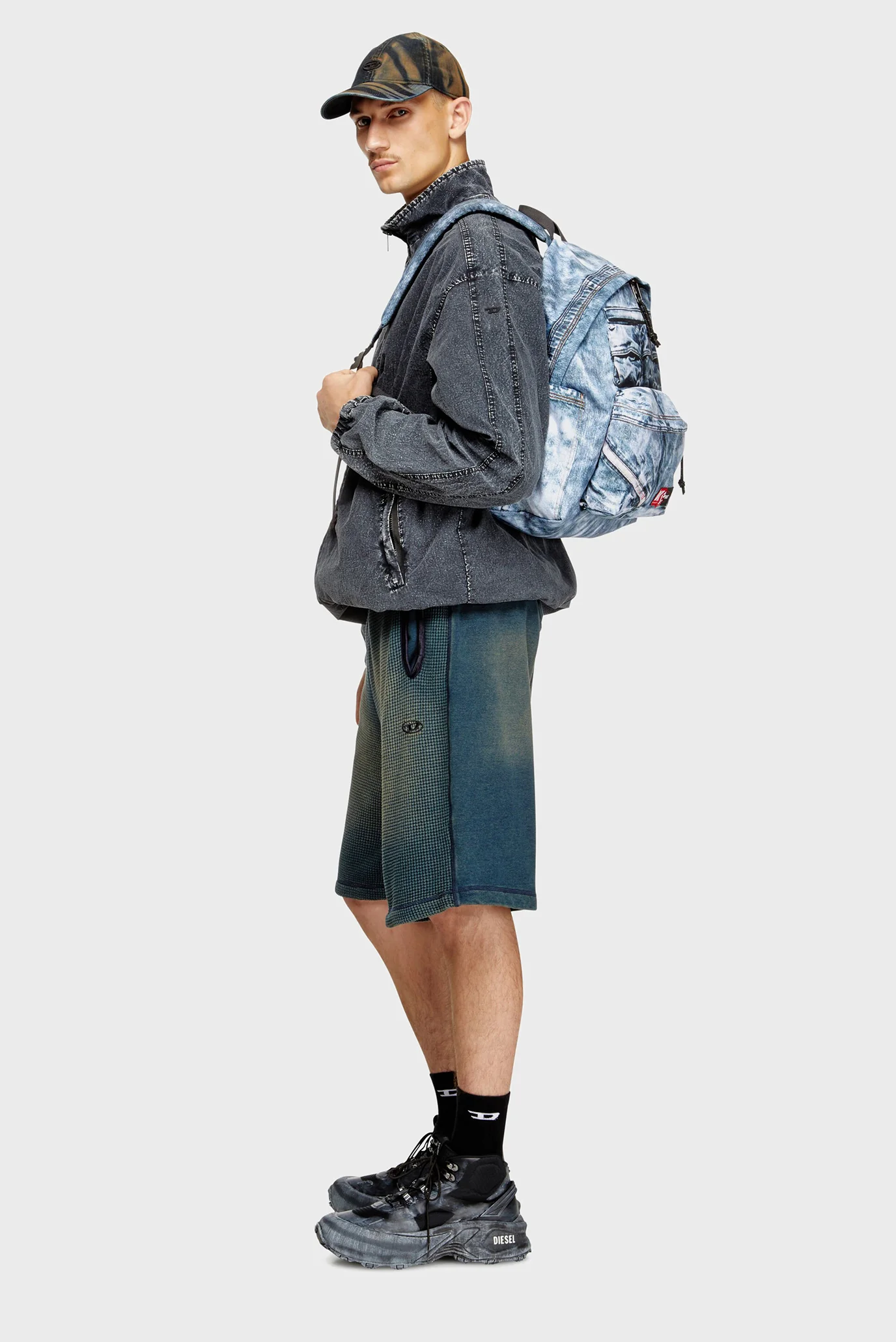 Чоловічий блакитний джинсовий рюкзак DAY DIESEL x EASTPAK Diesel