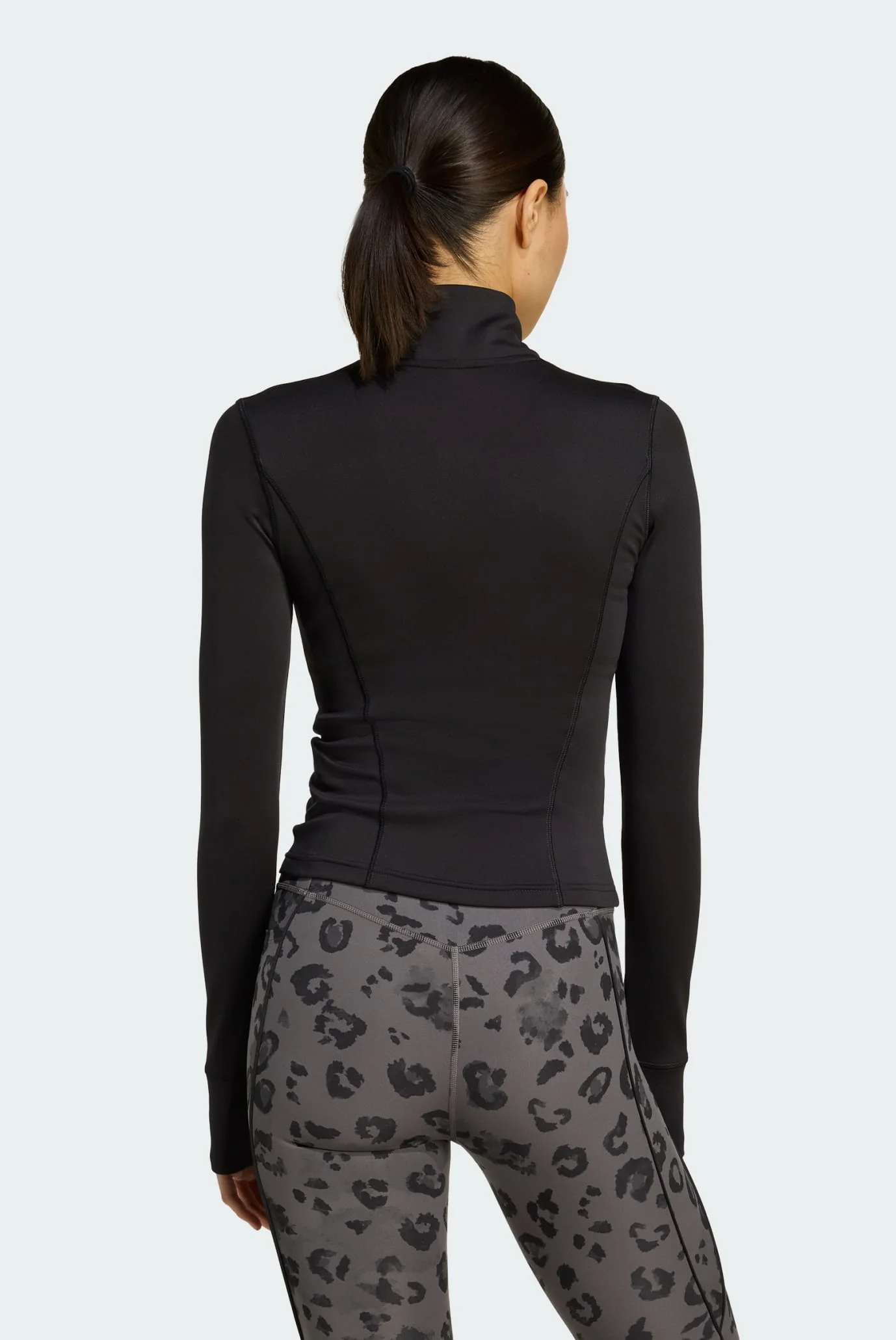 Жіноча чорна спортивна кофта Optime Essentials Full-Zip adidas