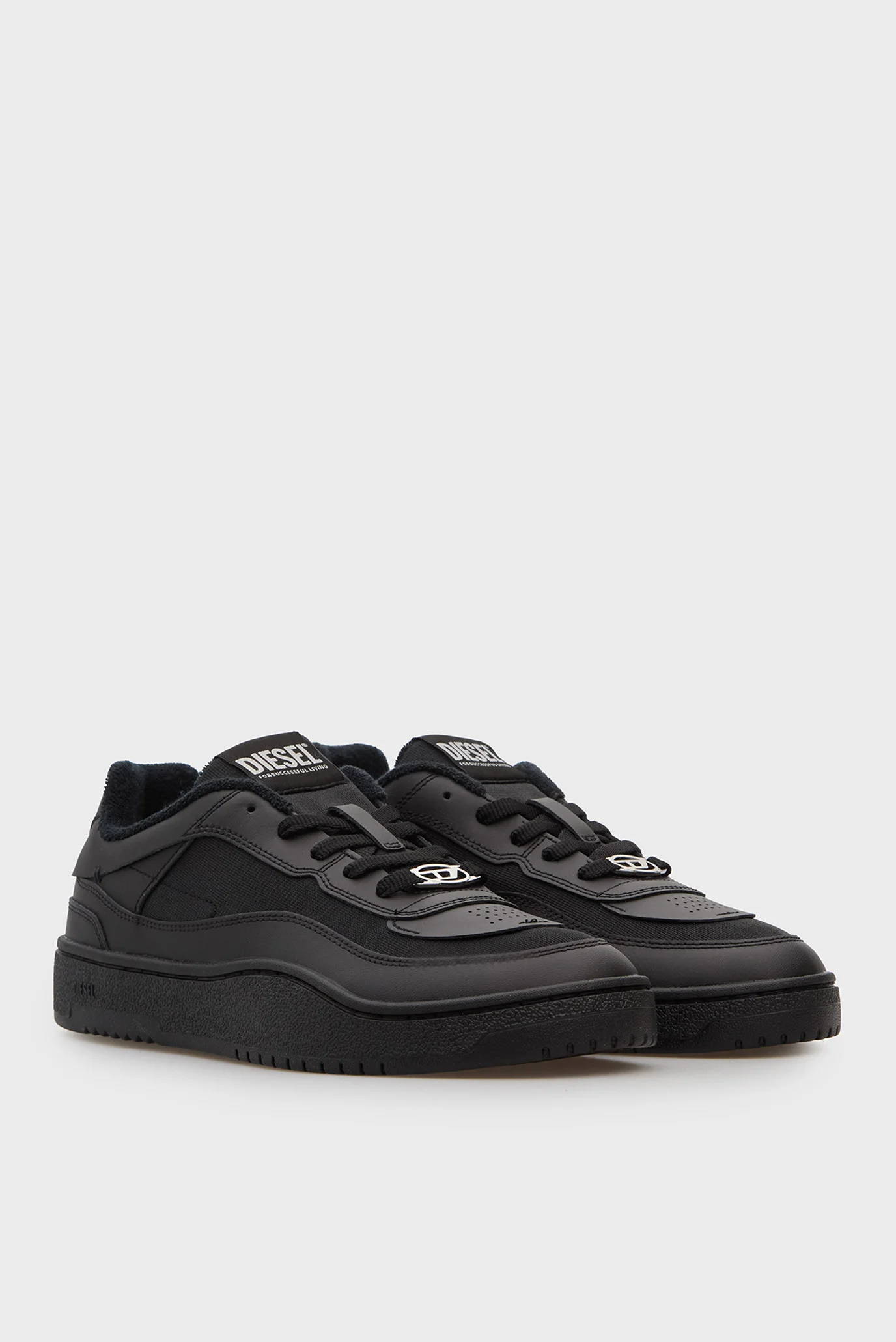 Мужские черные сникерсы OVAL SKATE Diesel Y03511 P8123 — MD-Fashion