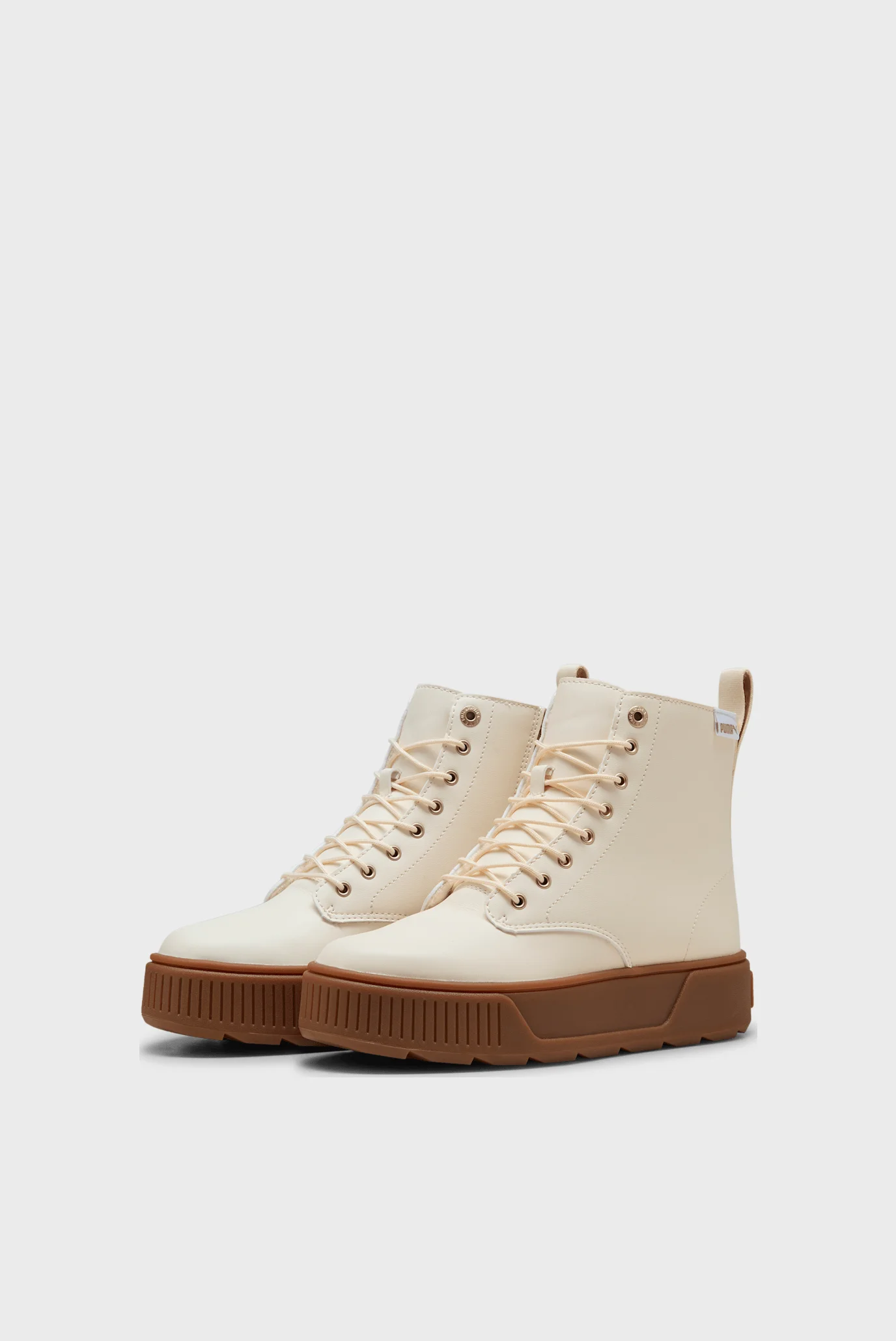 Женские белые хайтопы Karmen Boots Women PUMA 400883 — MD-Fashion