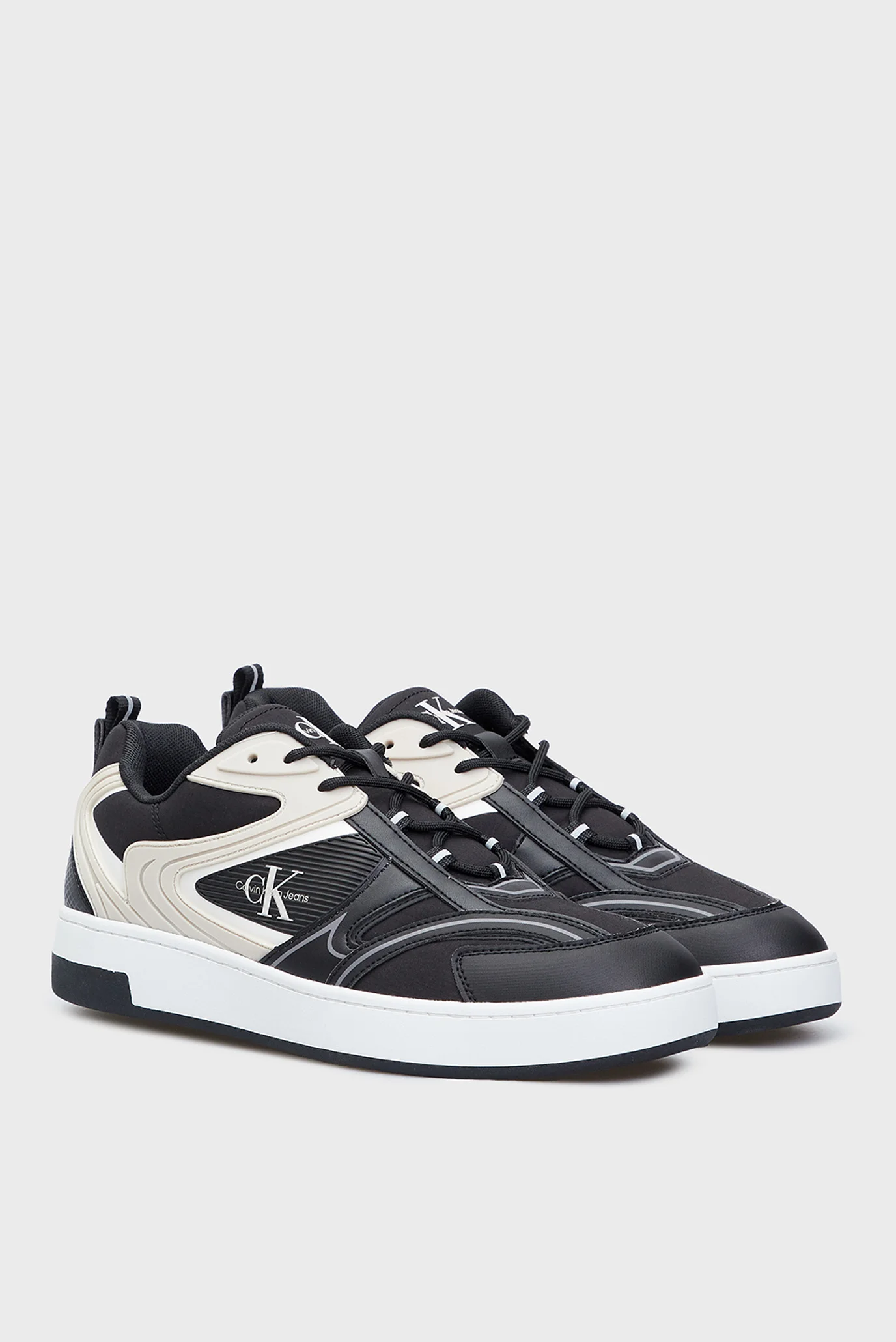 Мужские черные сникерсы BASKET CUPSOLE LOW MIX Calvin Klein