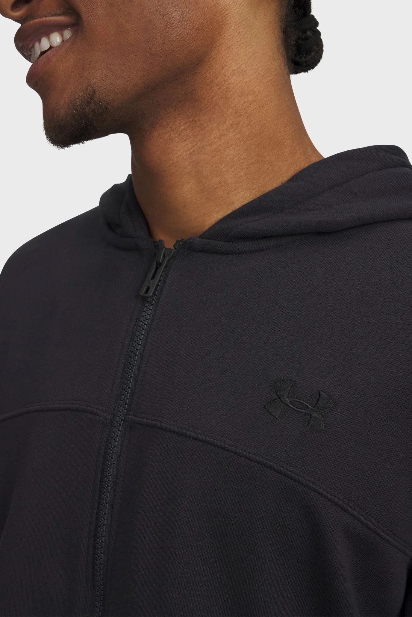 Мужское черное худи UA Rival LW FZ Under Armour 6009346-001 — MD