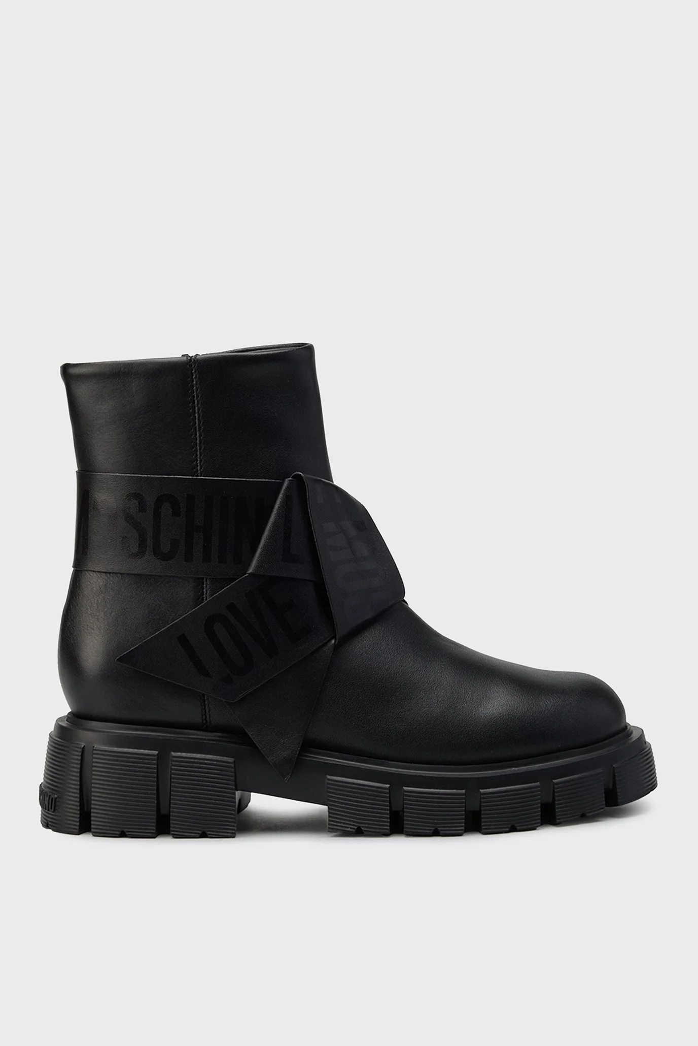 Жіночі чорні шкіряні черевики Love Moschino JA24115G0NIAX000 — MD
