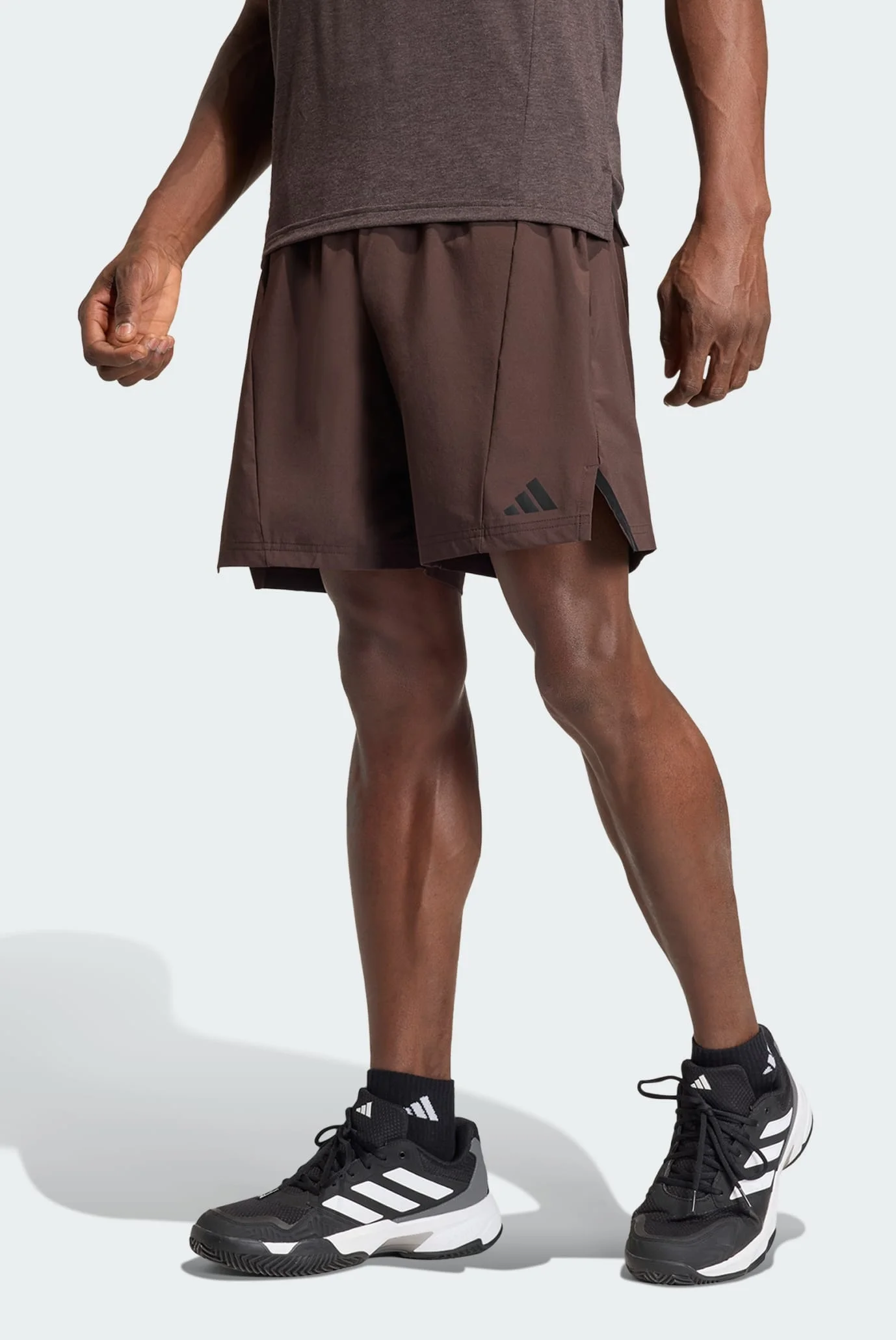 Мужские коричневые шорты Designed for Training Workout adidas