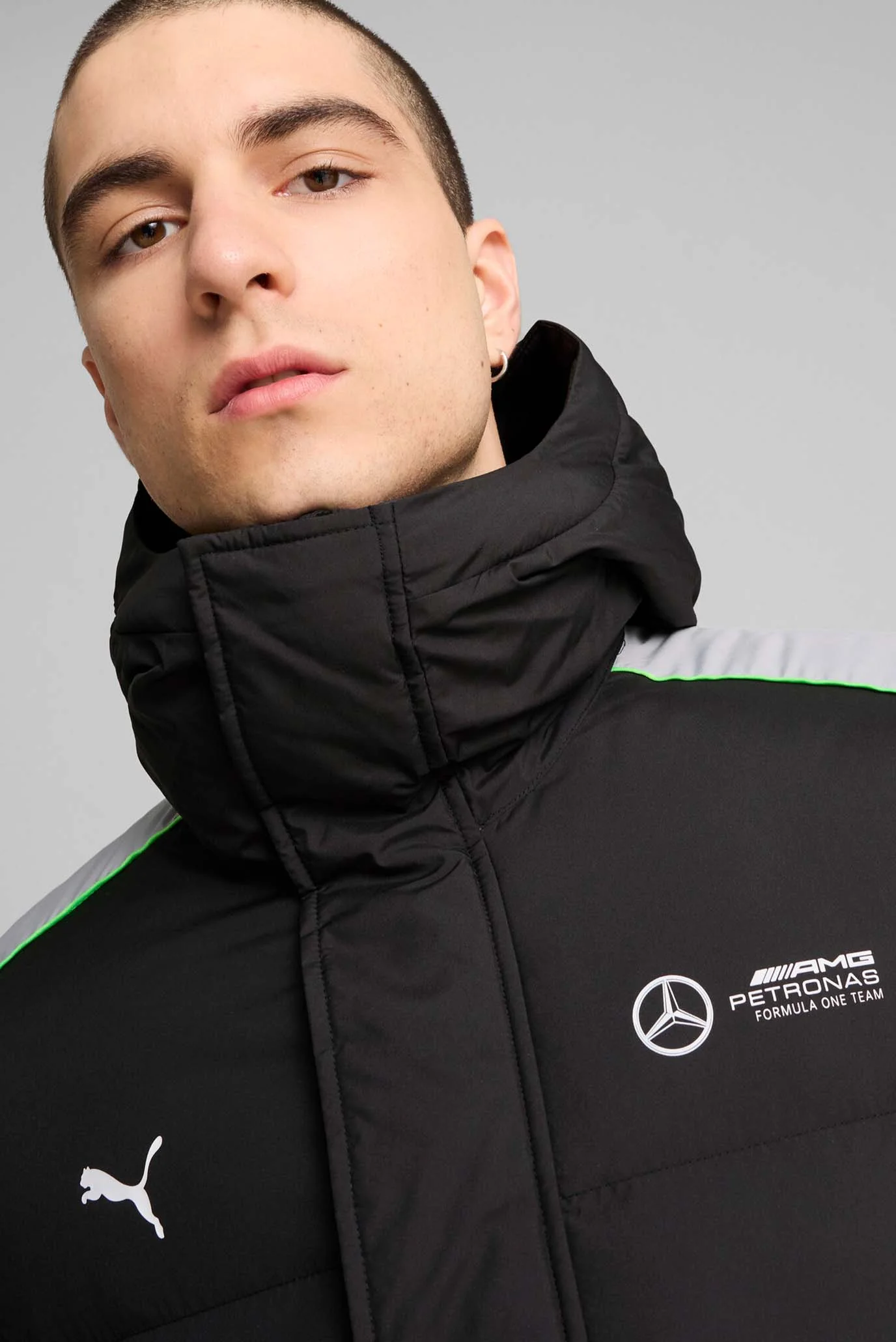 Мужская черная куртка Mercedes-AMG Petronas F1® MT7+ Ecolite