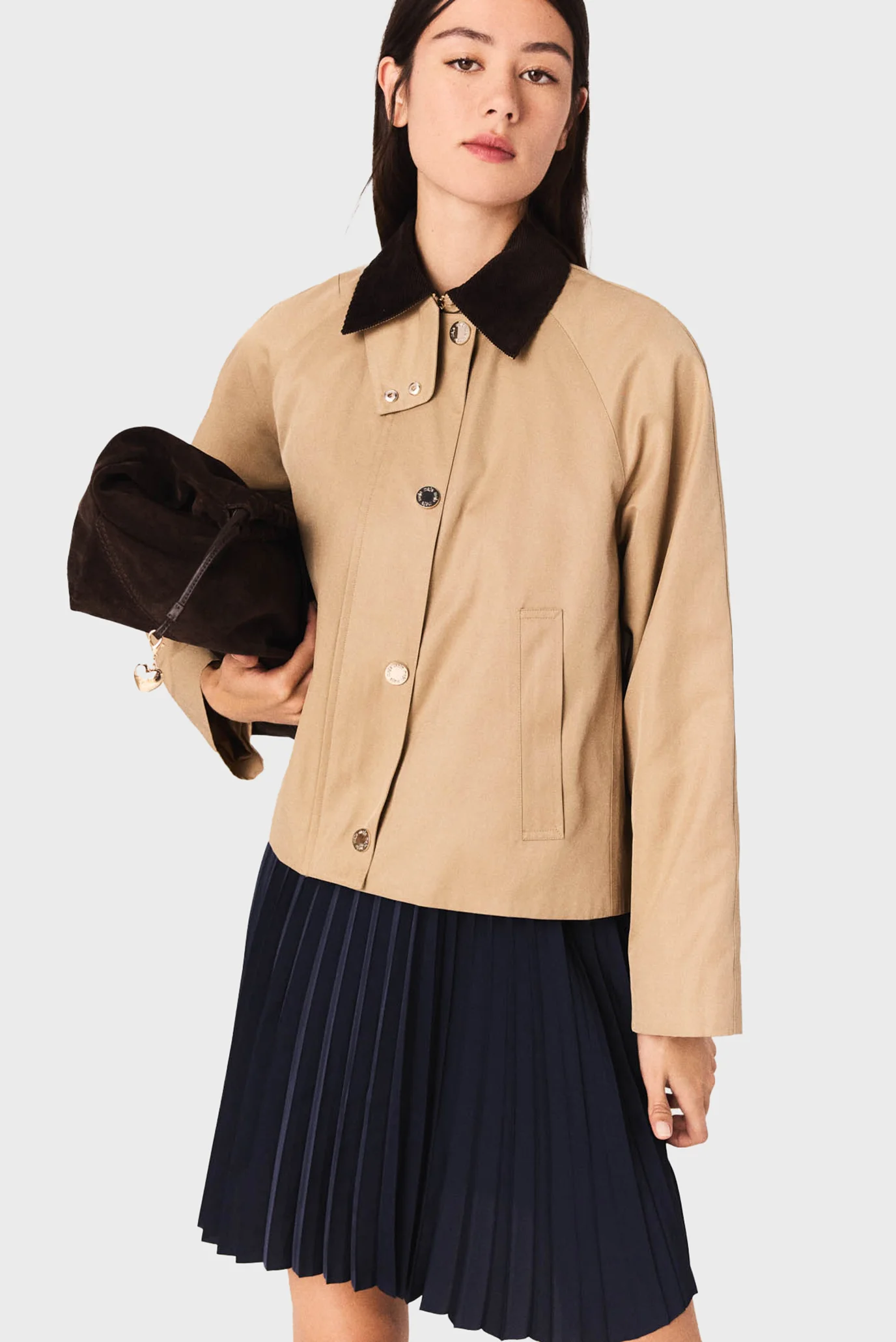 Женская бежевая куртка MAJE MFPBL00757_CAMEL — MD-Fashion
