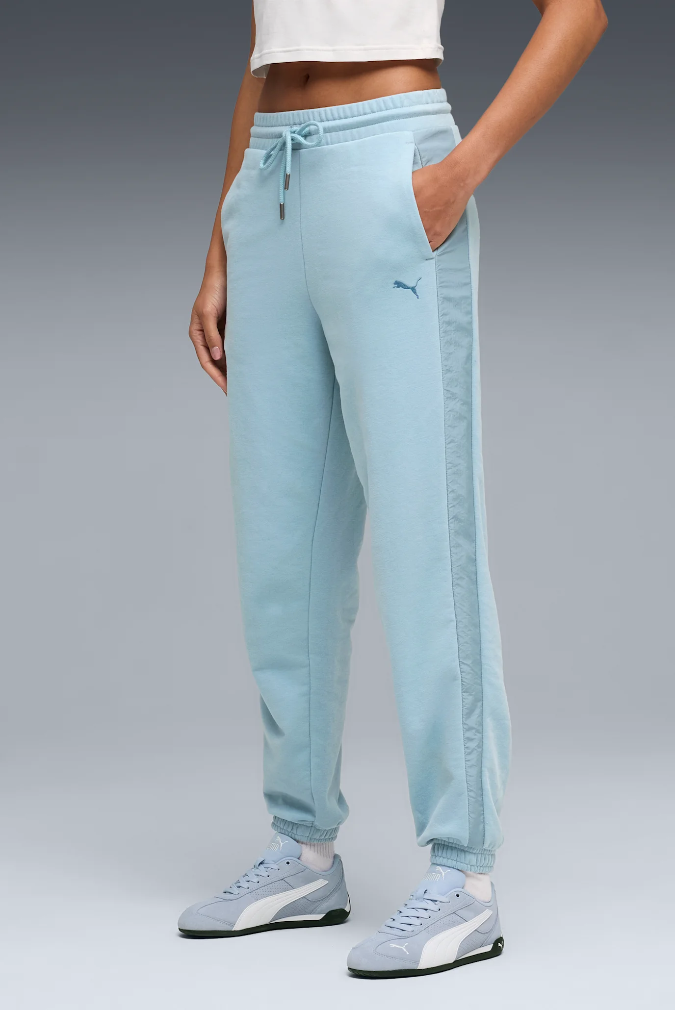 Женские голубые спортивные брюки HER High-Waist Sweatpants Women