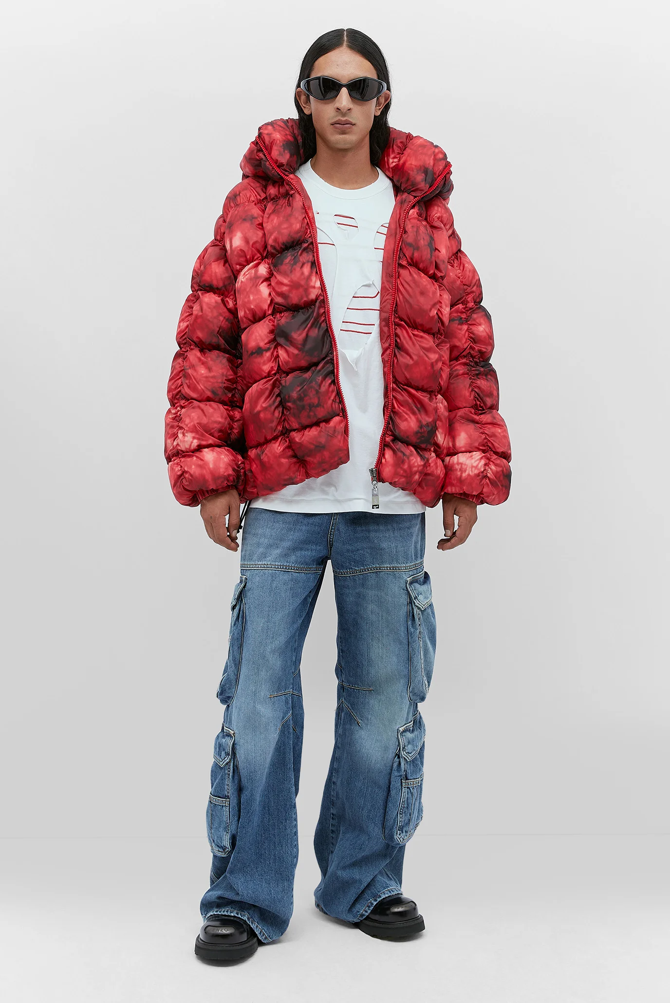 Мужская красная куртка W-RALLE Diesel A06215 0DGAN — MD-Fashion